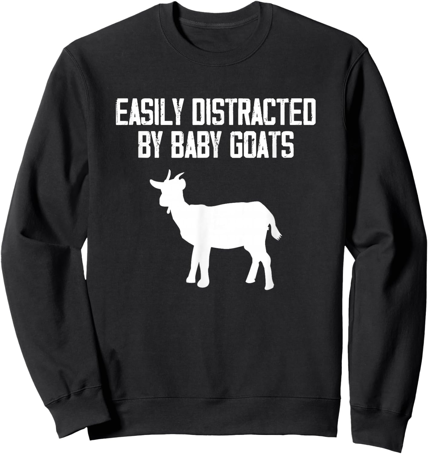 Baby Goat Lover Farm Animal Goat Farming Goat Herder Sweatshirt - Sweatshirt | Black