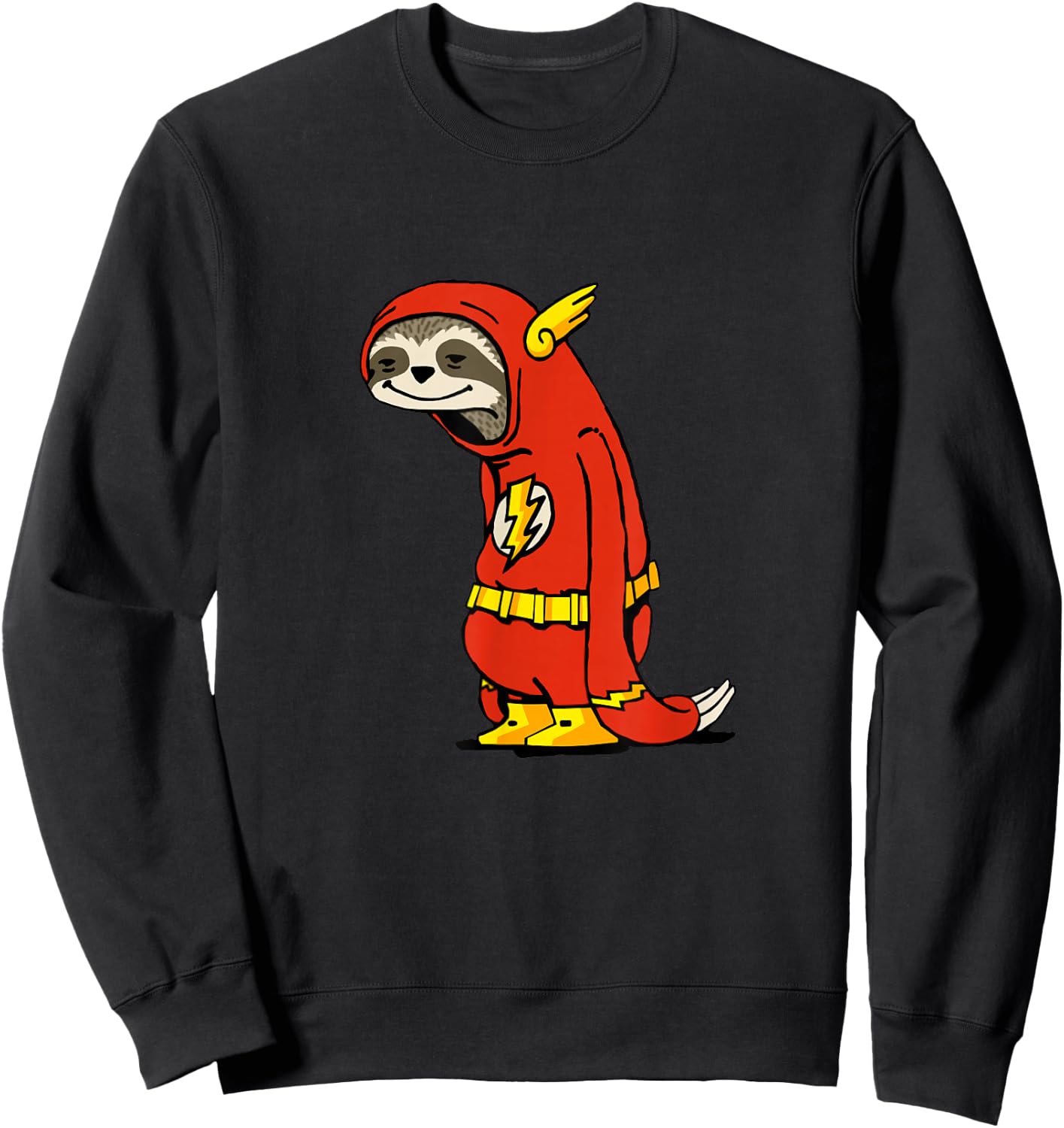 Funny Sloth Flash Gift , Women and Kids Sweatshirt - Sweatshirt | Black