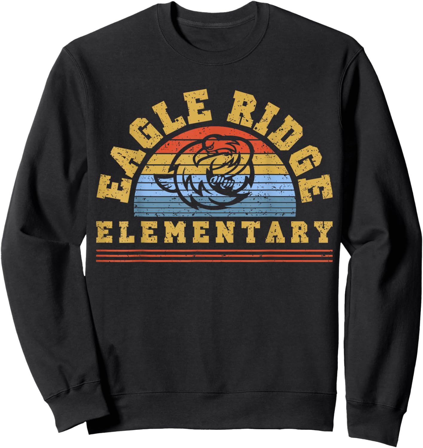 Eagle Ridge Elementary Vintage Sweatshirt - Sweatshirt | Black