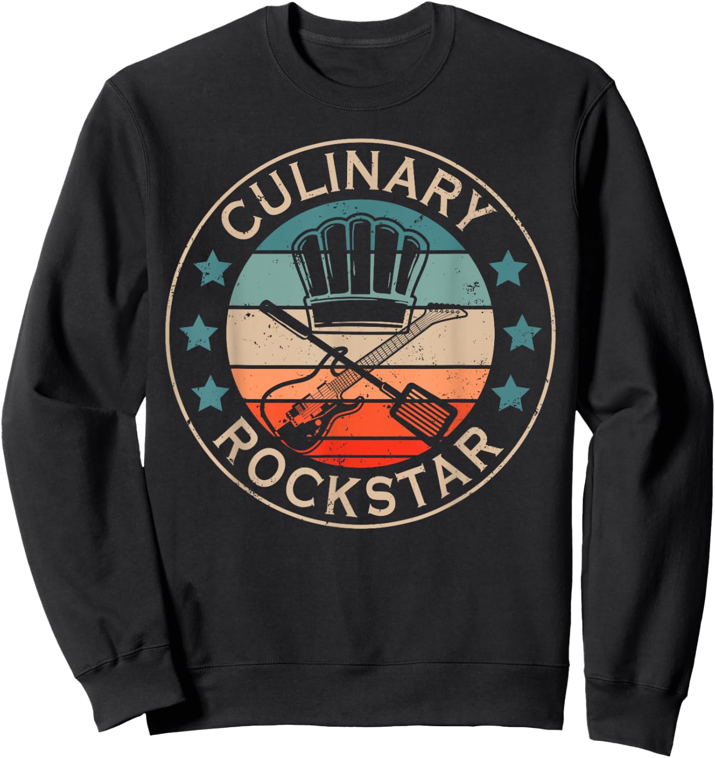 Culinary Rockstar Funny Cooking Chef Cook Culinary Sweatshirt - Sweatshirt | Black