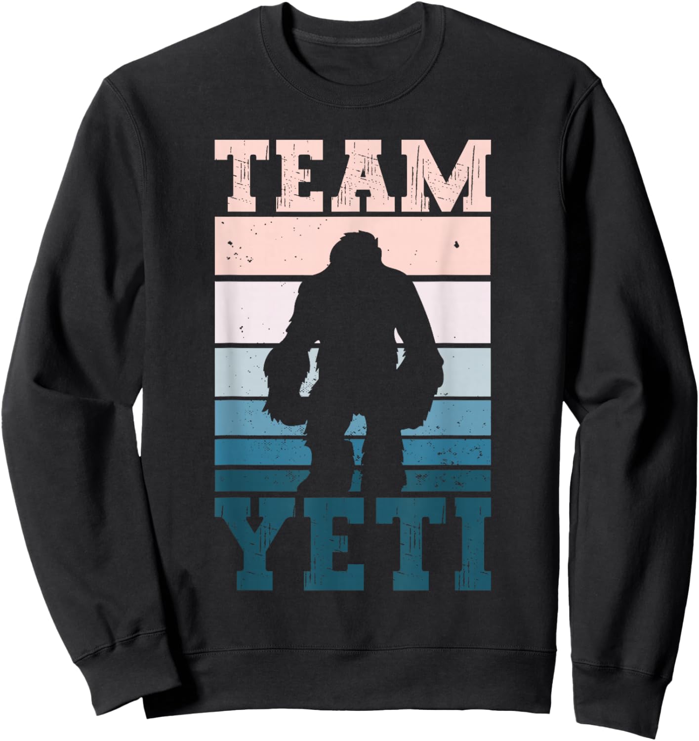 Team Yeti - Yeti Cryptid Abdominal Snowman Sweatshirt - Sweatshirt | Black