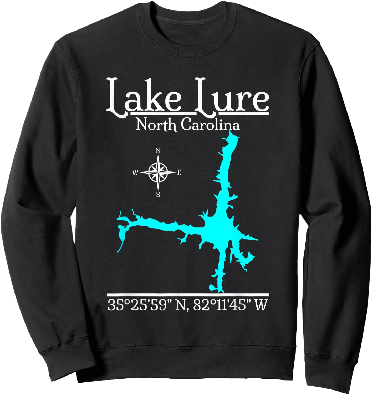 Lake Lure, North Carolina Sweatshirt - Sweatshirt | Black
