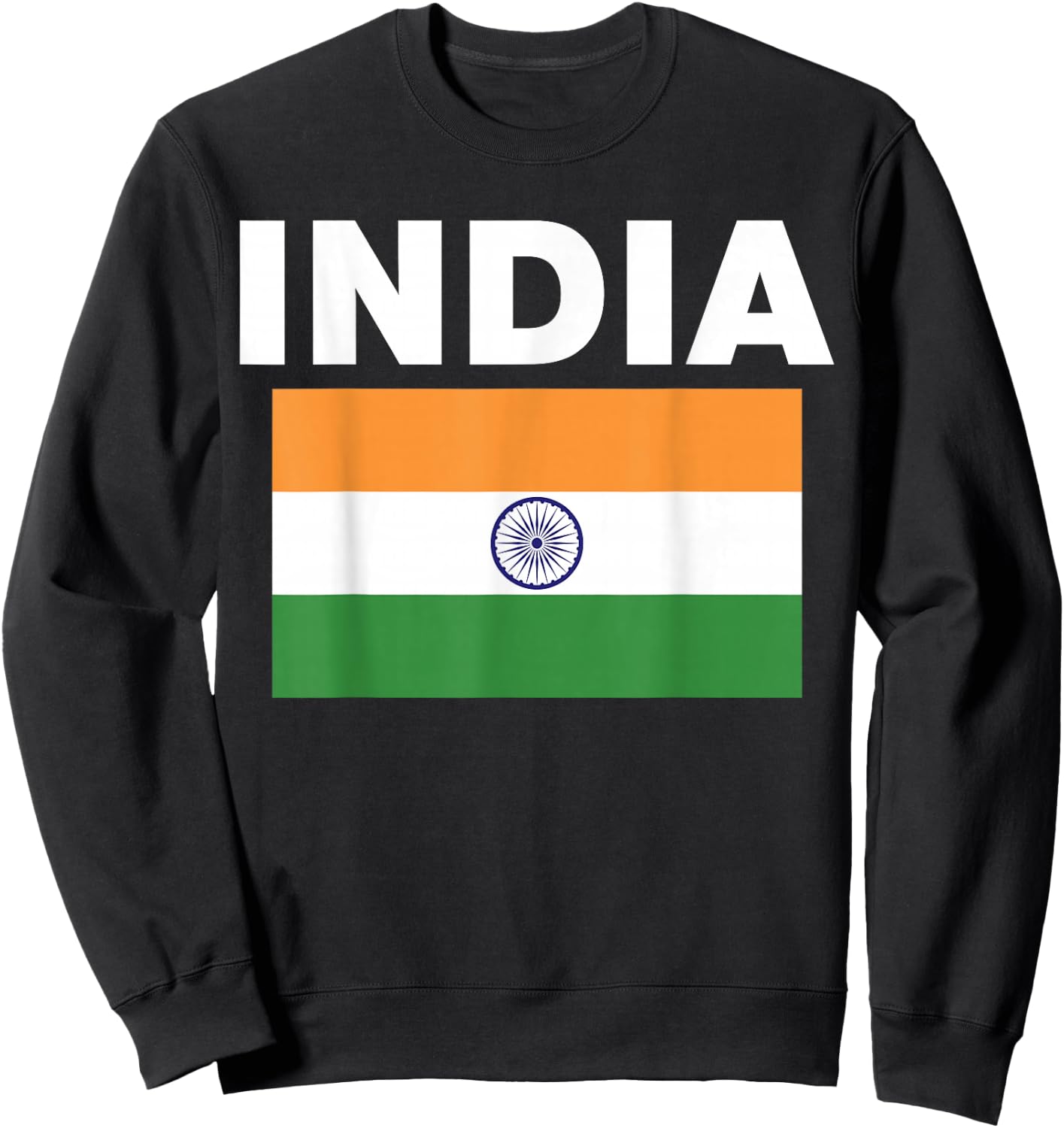 India Indien Flag Heritage Sweatshirt - Sweatshirt | Black