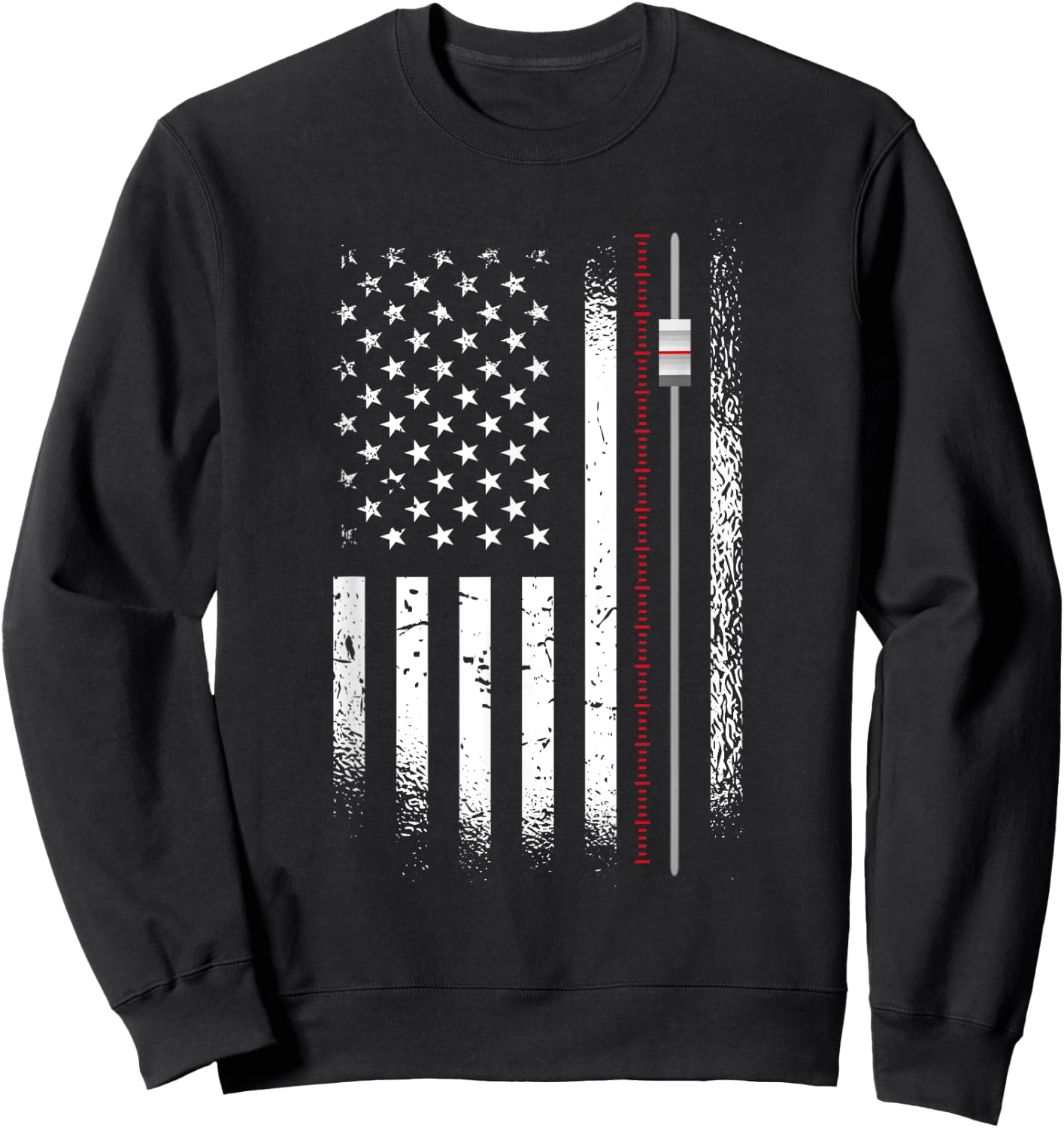 Us Flag Sound Guy - American Audio Engineer Sweatshirt - Sweatshirt | Black