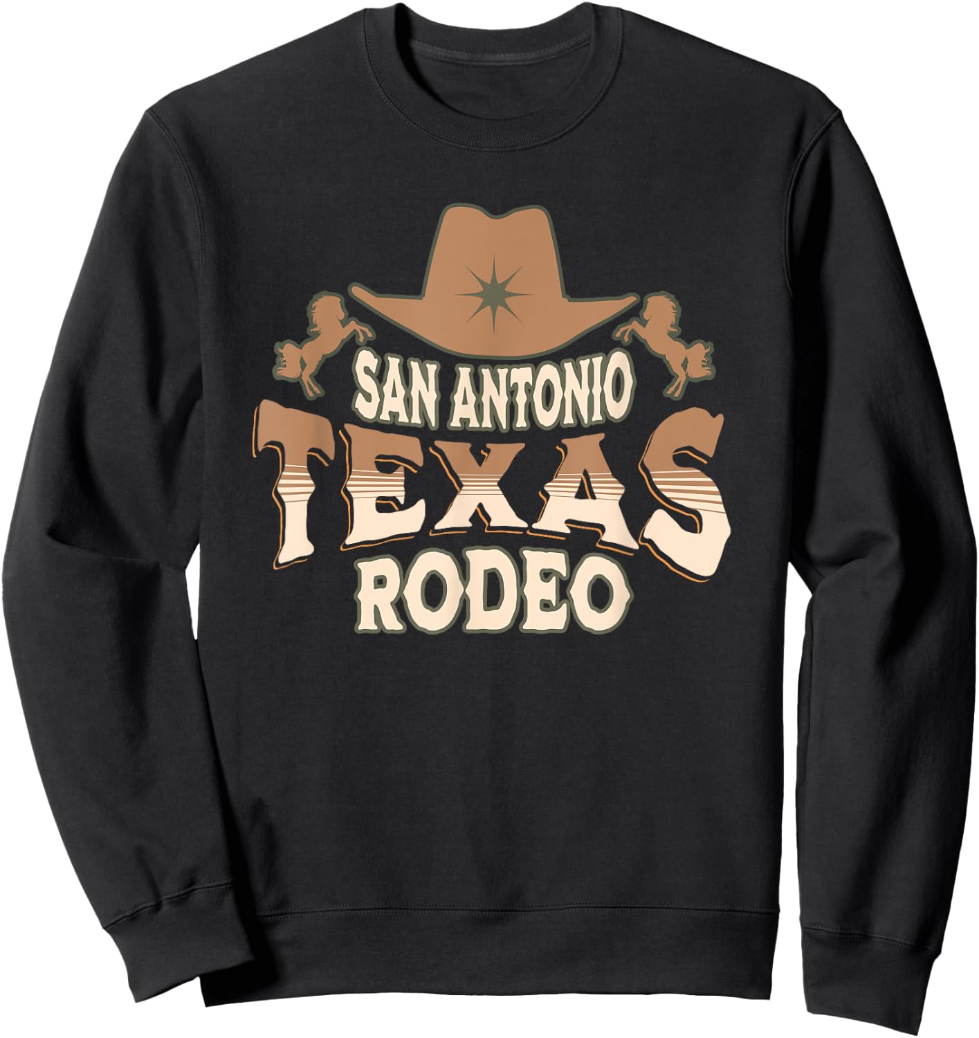 San Antonio Texas Rodeo Sweatshirt - Sweatshirt | Black