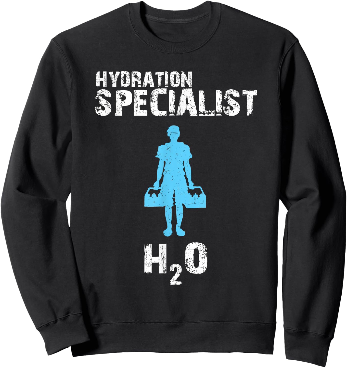 Hydration Specialist Team Manager Football Hydrated Waterboy Sweatshirt - Sweatshirt | Black