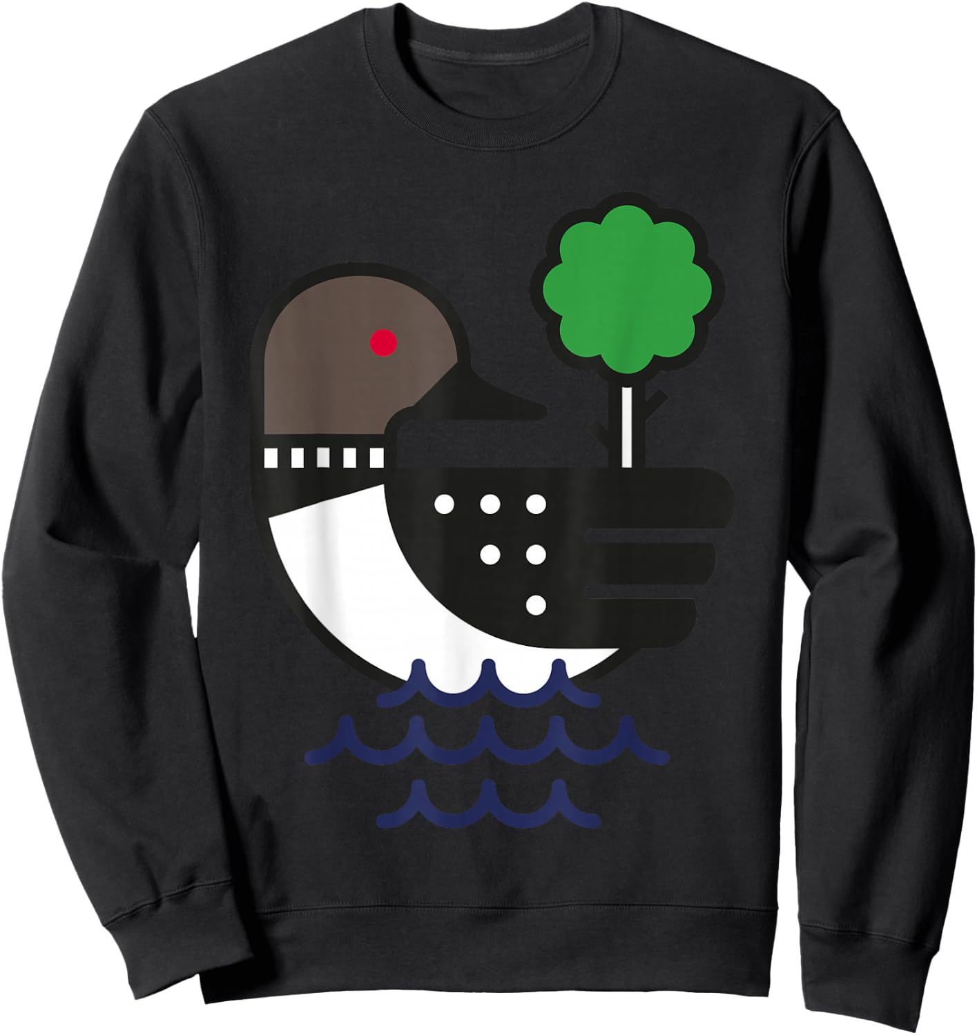 Minnesota Loon Vintage Sweatshirt - Sweatshirt | Black
