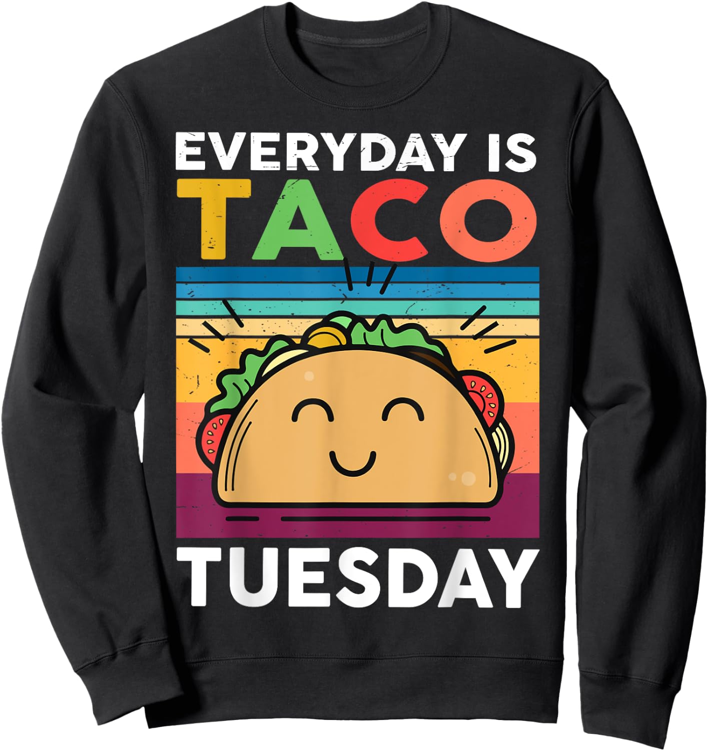 Cinco De Mayo Shirt Taco Tuesday Mexican Fiesta Funny Kids Sweatshirt - Sweatshirt | Black