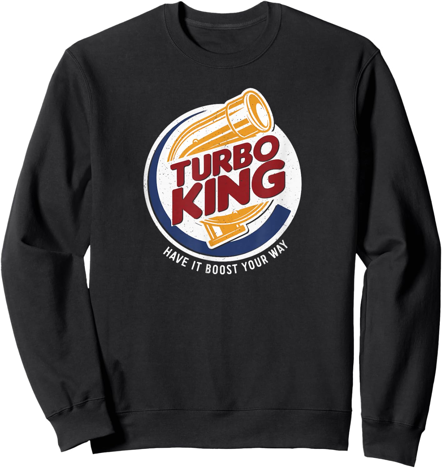 Vintage Turbo King - Drag Racing Sweatshirt - Sweatshirt | Black
