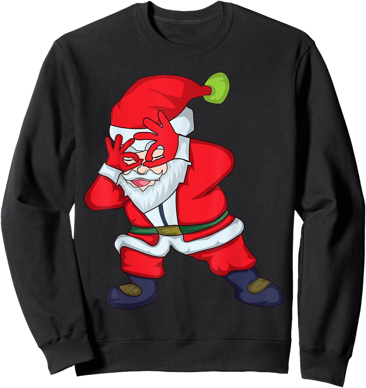 Christmas Santa Claus Griddy Dance Sweatshirt - Sweatshirt | Black