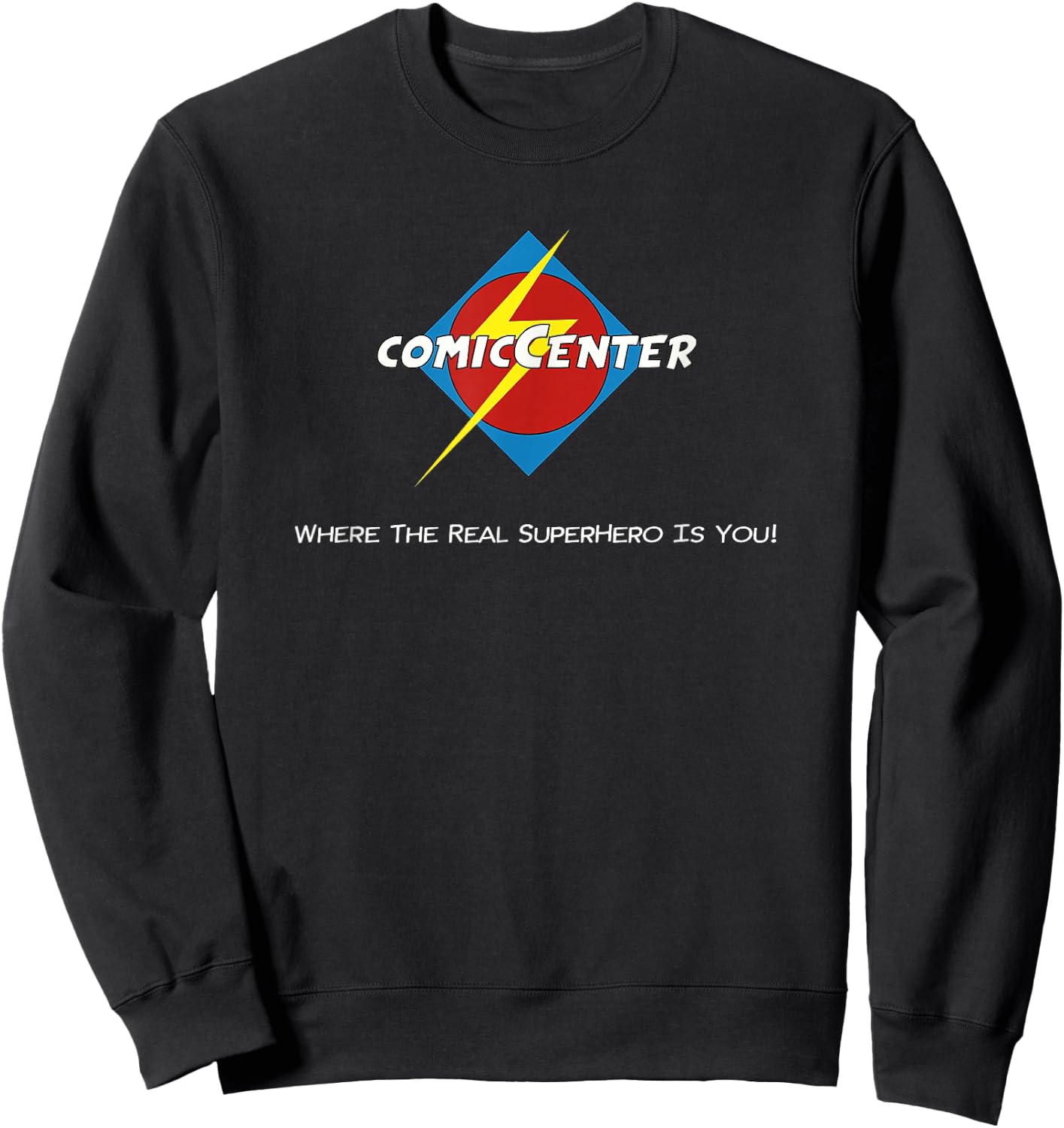 Comic Center Sweatshirt - Sweatshirt | Black