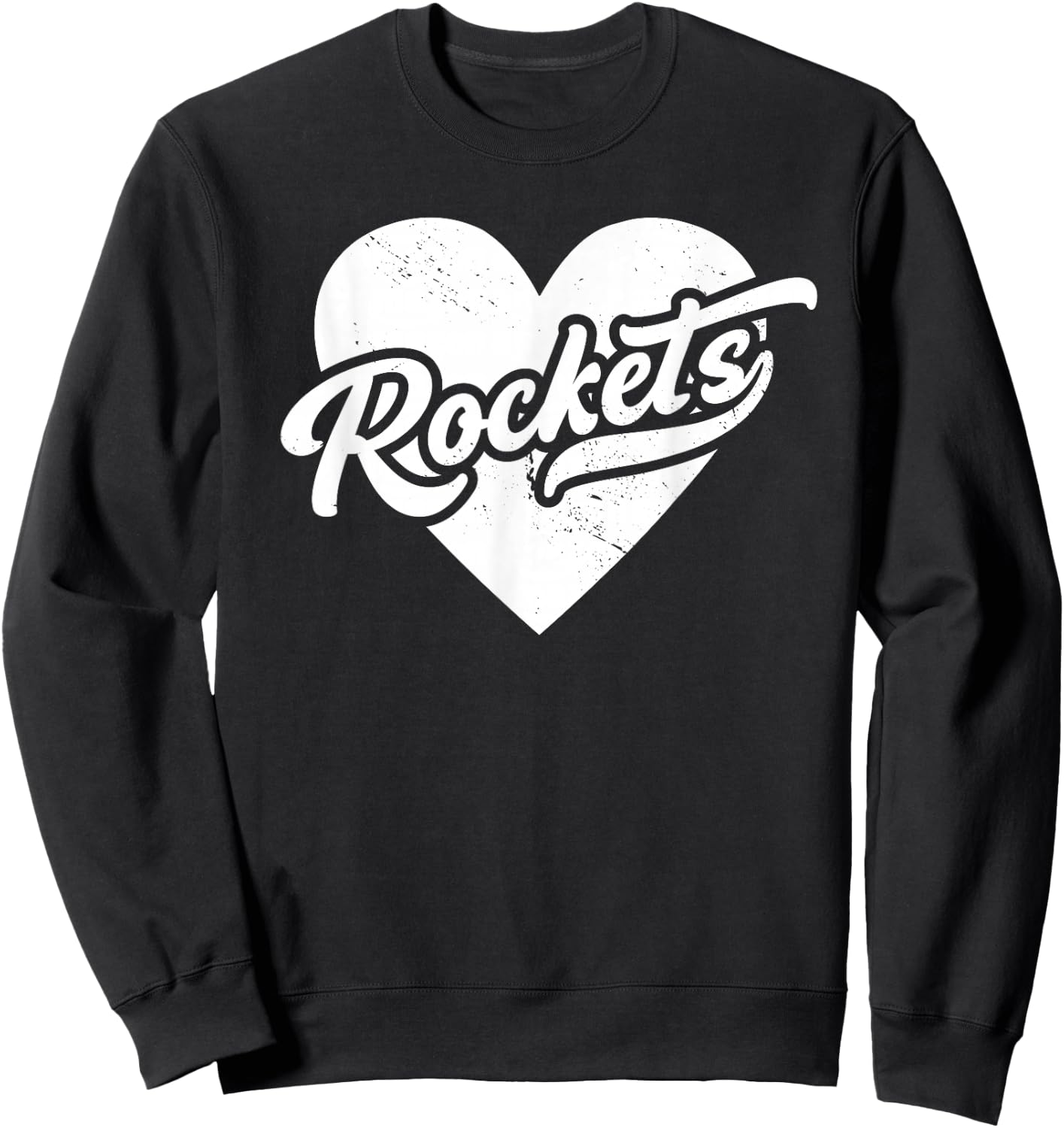 Vintage Rockets School Spirit Go Rockets Love Sweatshirt - Sweatshirt | Black
