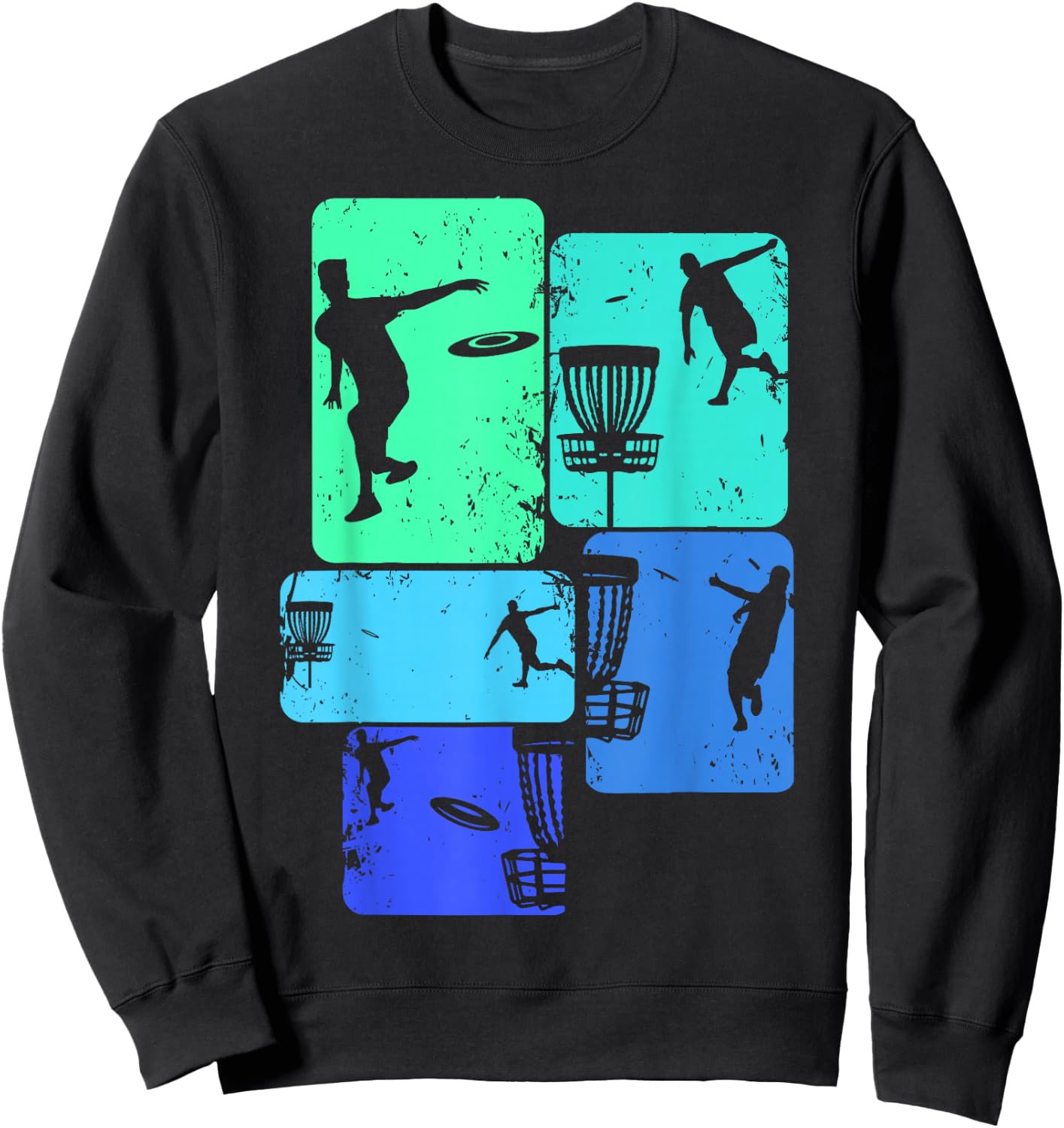 Cool Disc Golf Designs & Gift Ideas Men Boys Kids Disc Golf Black Small Sweatshirt - Sweatshirt | Black
