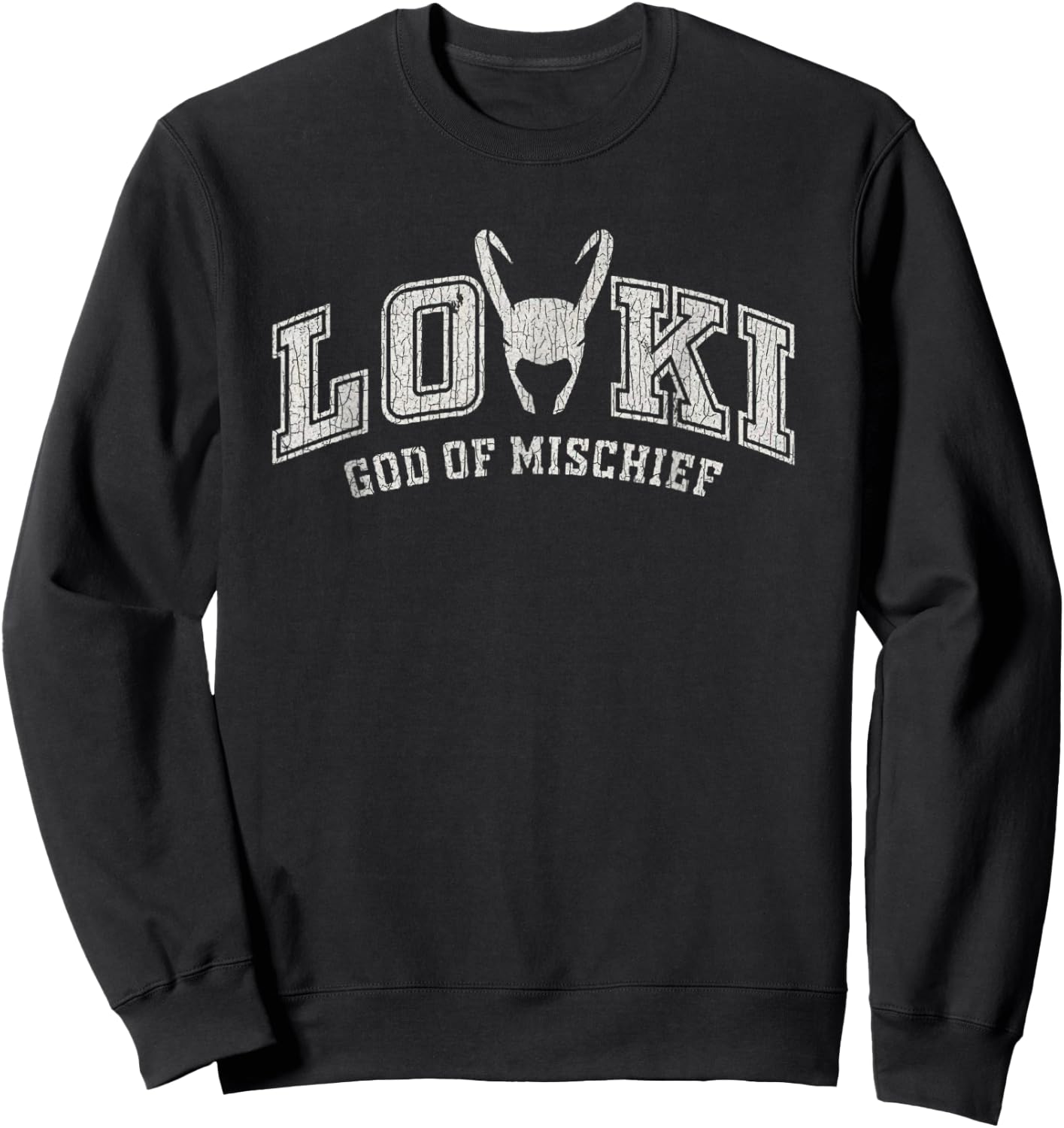 Vintage Loki God of Mischief Sweatshirt - Sweatshirt | Black