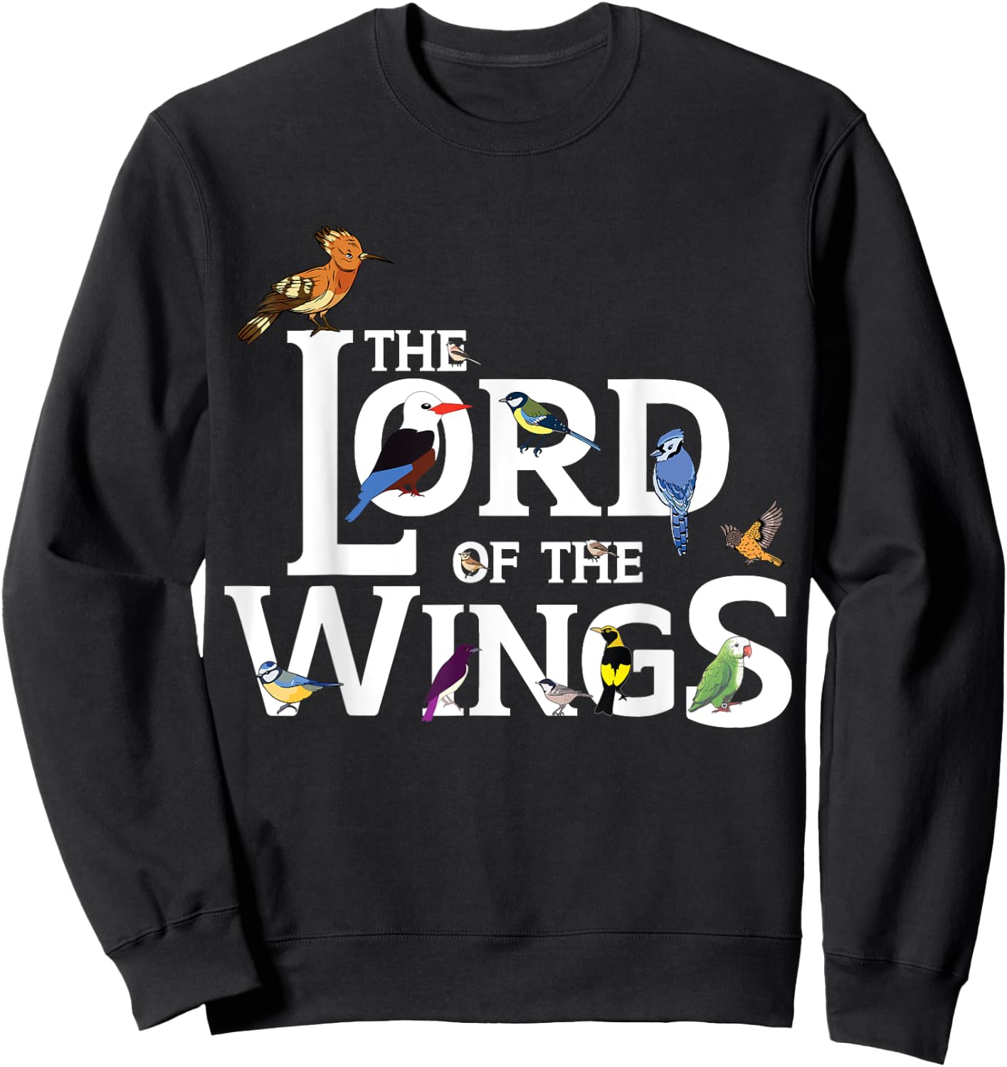 Bird Watching Ornithologist Birding Sweatshirt - Sweatshirt | Black