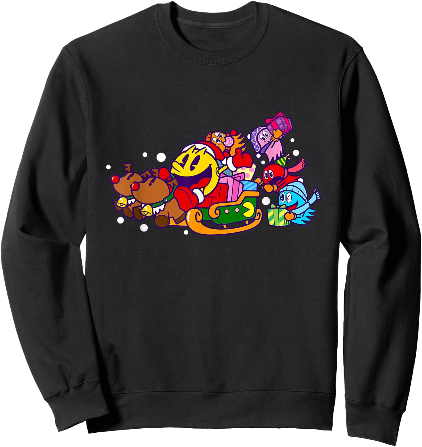 PAC-MAN Holiday 017 Sweatshirt - Sweatshirt | Black