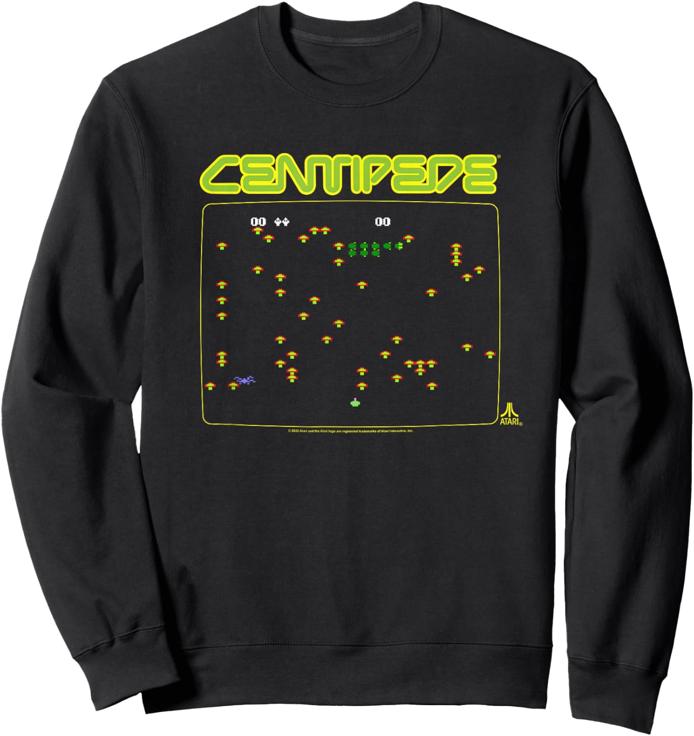 Atari Centipede Screen Sweatshirt - Sweatshirt | Black