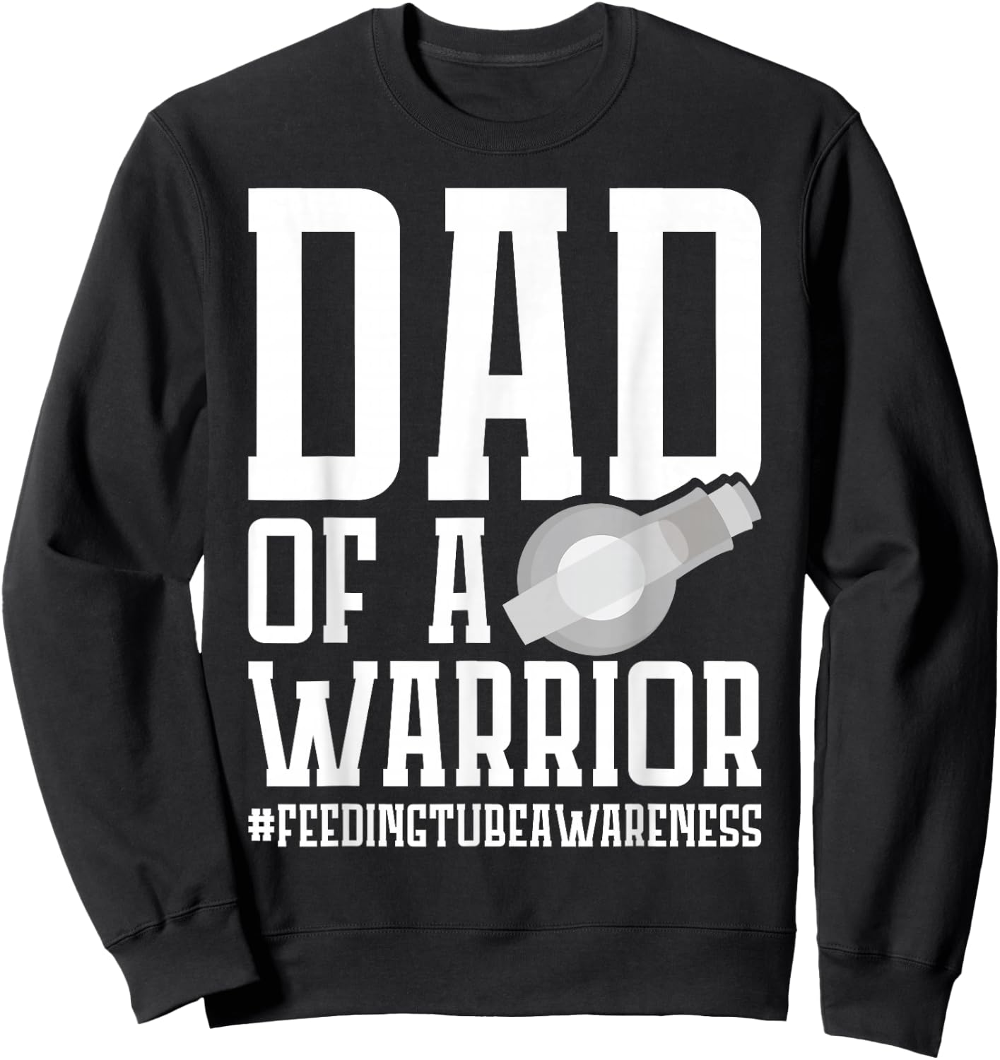 G Tube Accessories Gtube Onesie Girls Feeding Tube Awareness Sweatshirt - Sweatshirt | Black