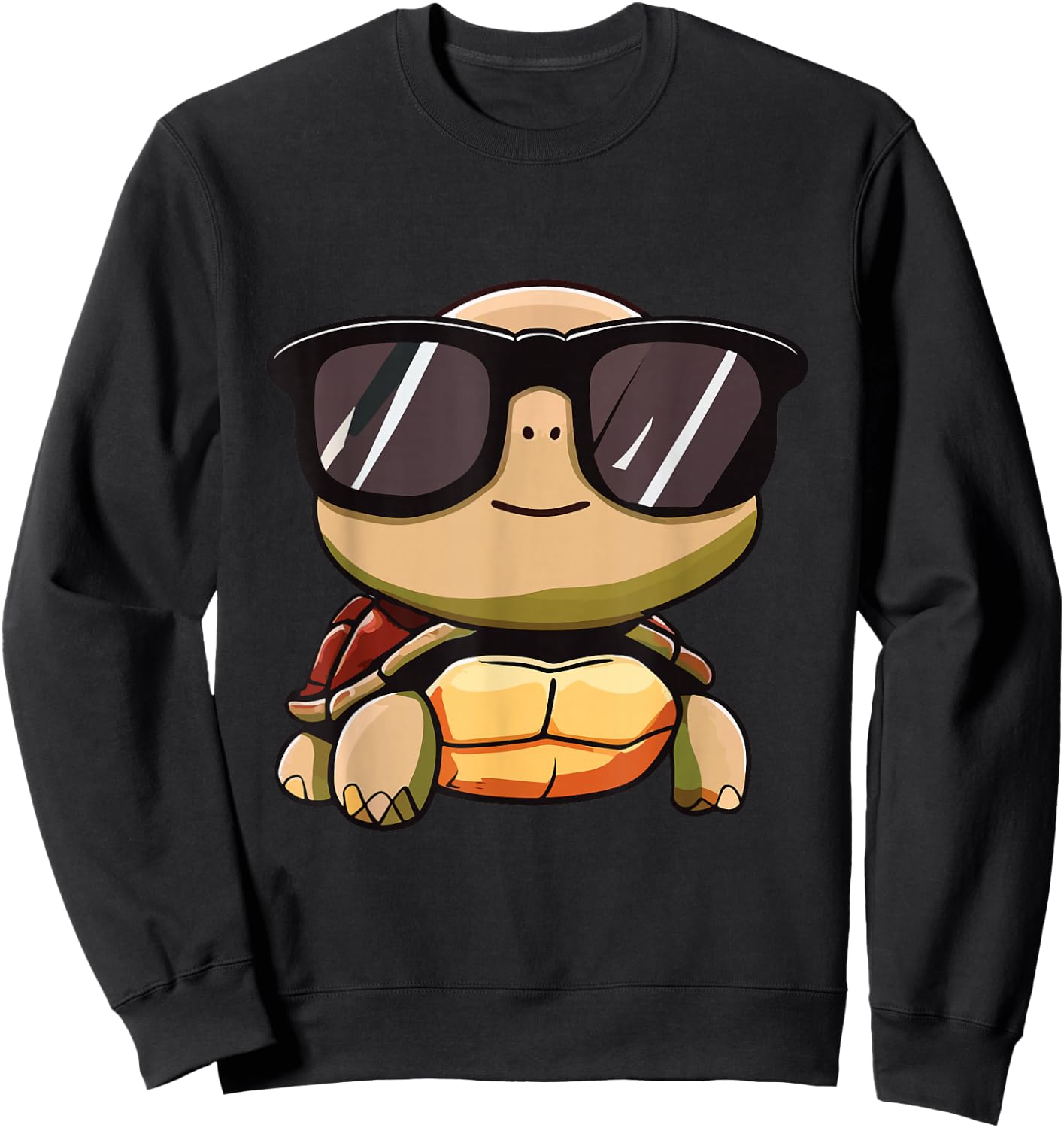 Halloween 2024 Cute Turtle Costume Sunglasses For Kids Sweatshirt - Sweatshirt | Black