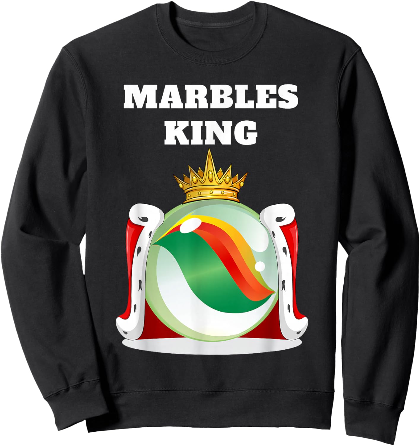 Marbles King | Boys Marbles | Marbles Sweatshirt - Sweatshirt | Black