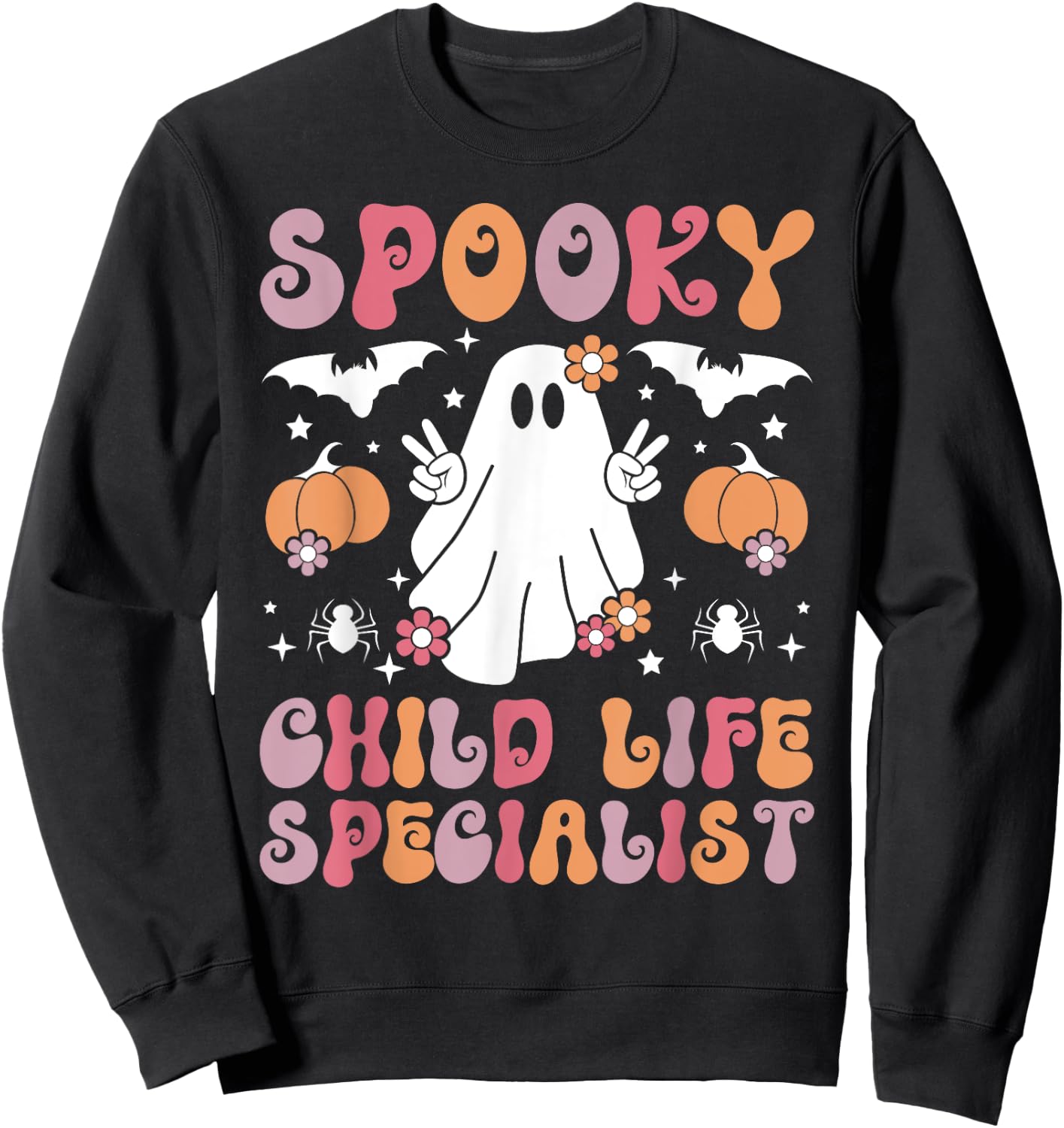 Spooky Child Life Specialist Halloween Sweatshirt - Sweatshirt | Black