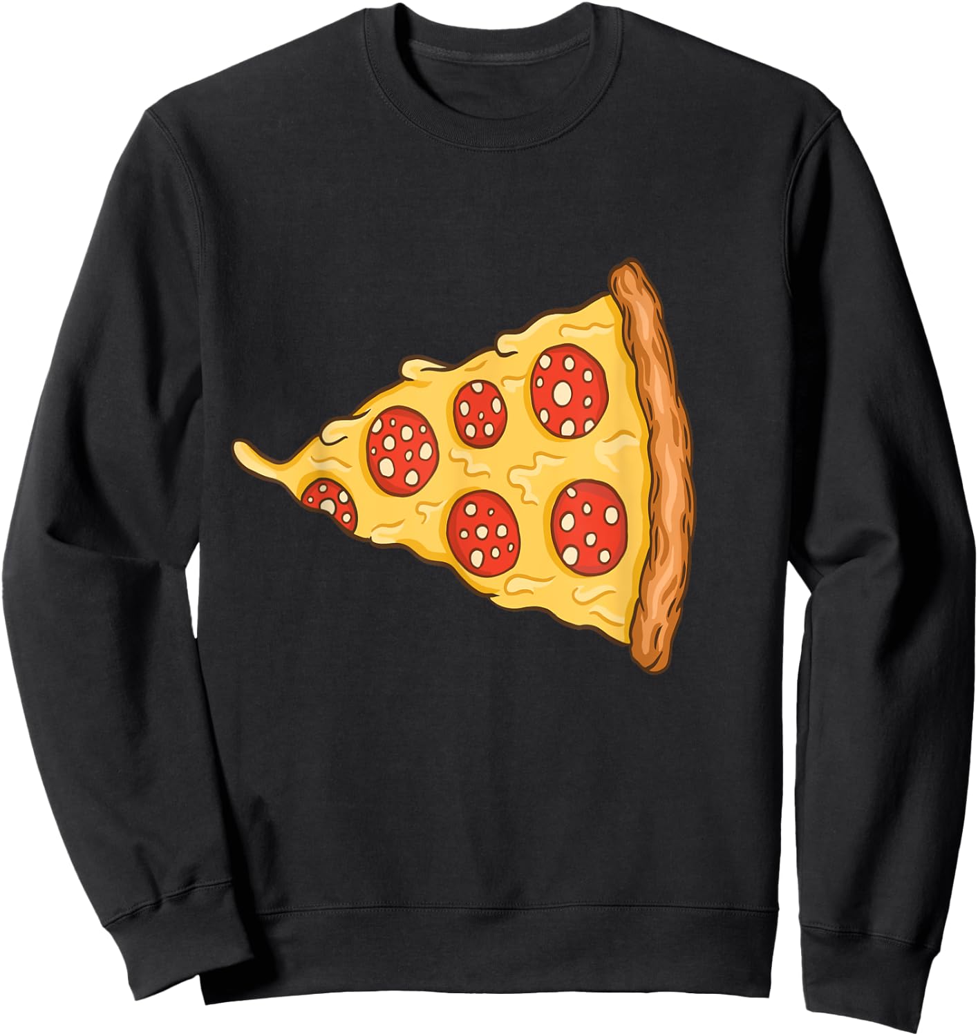 Pizza Costume Cute Pizza Slice Couple Matching Pizza Lovers Sweatshirt - Sweatshirt | Black