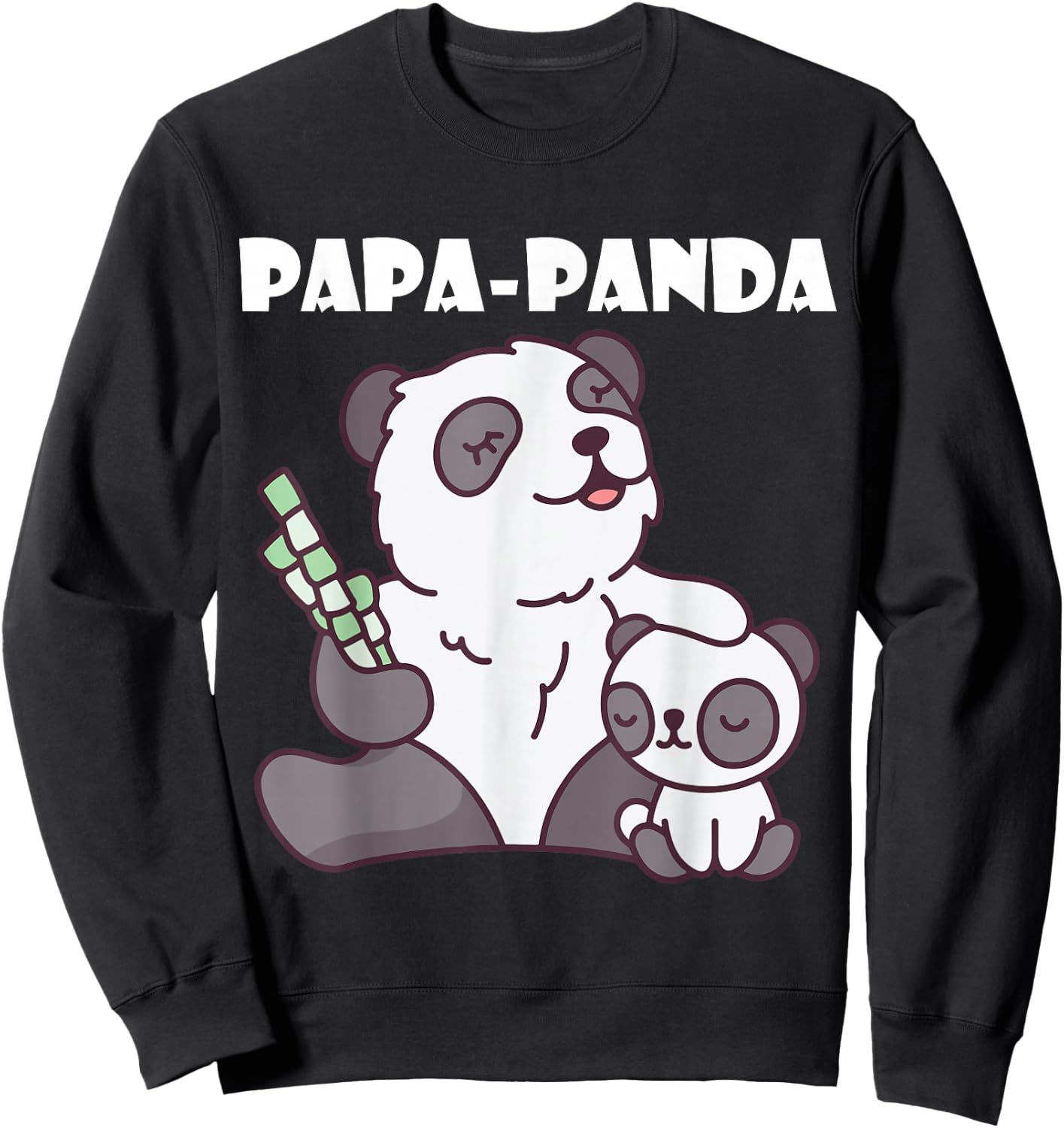 Father's Day - Papa Panda Sweatshirt - Sweatshirt | Black