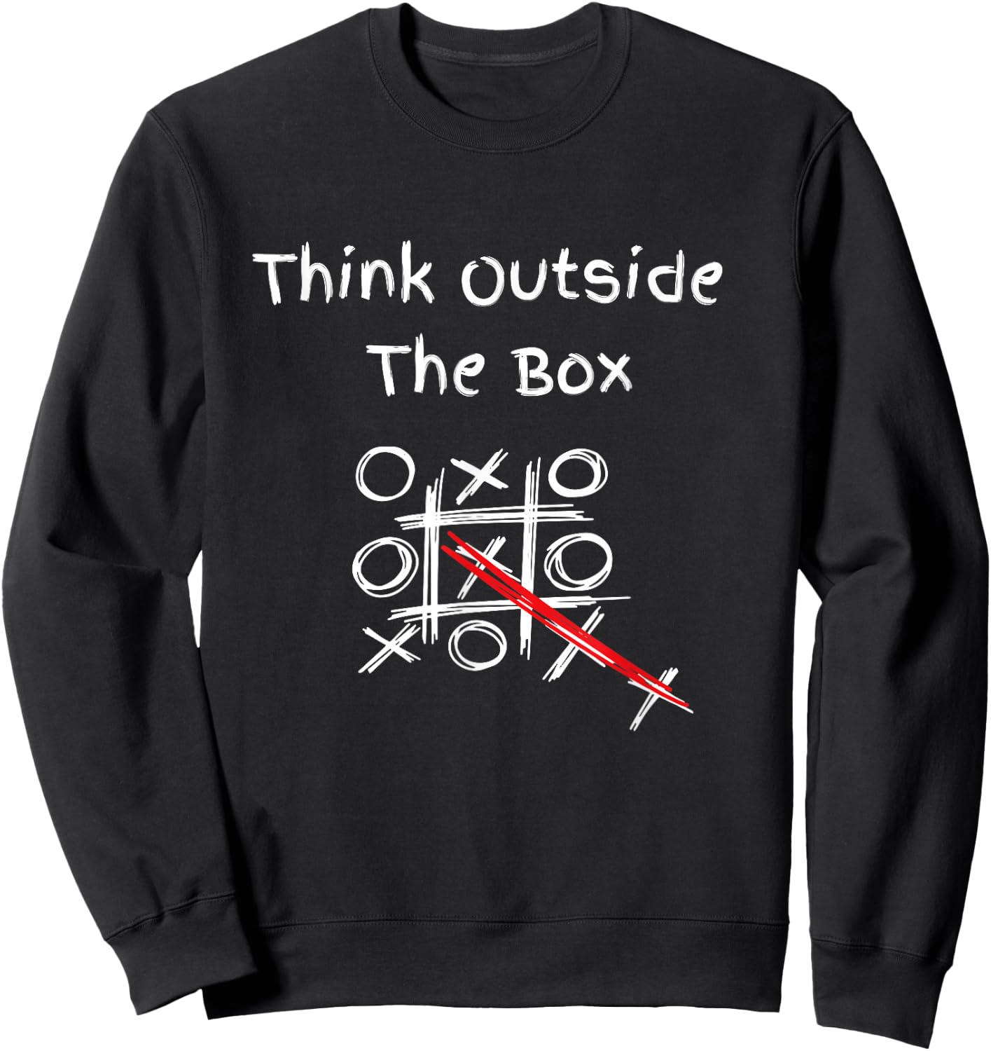 Think Outside The Box Shirt Sweatshirt - Sweatshirt | Black