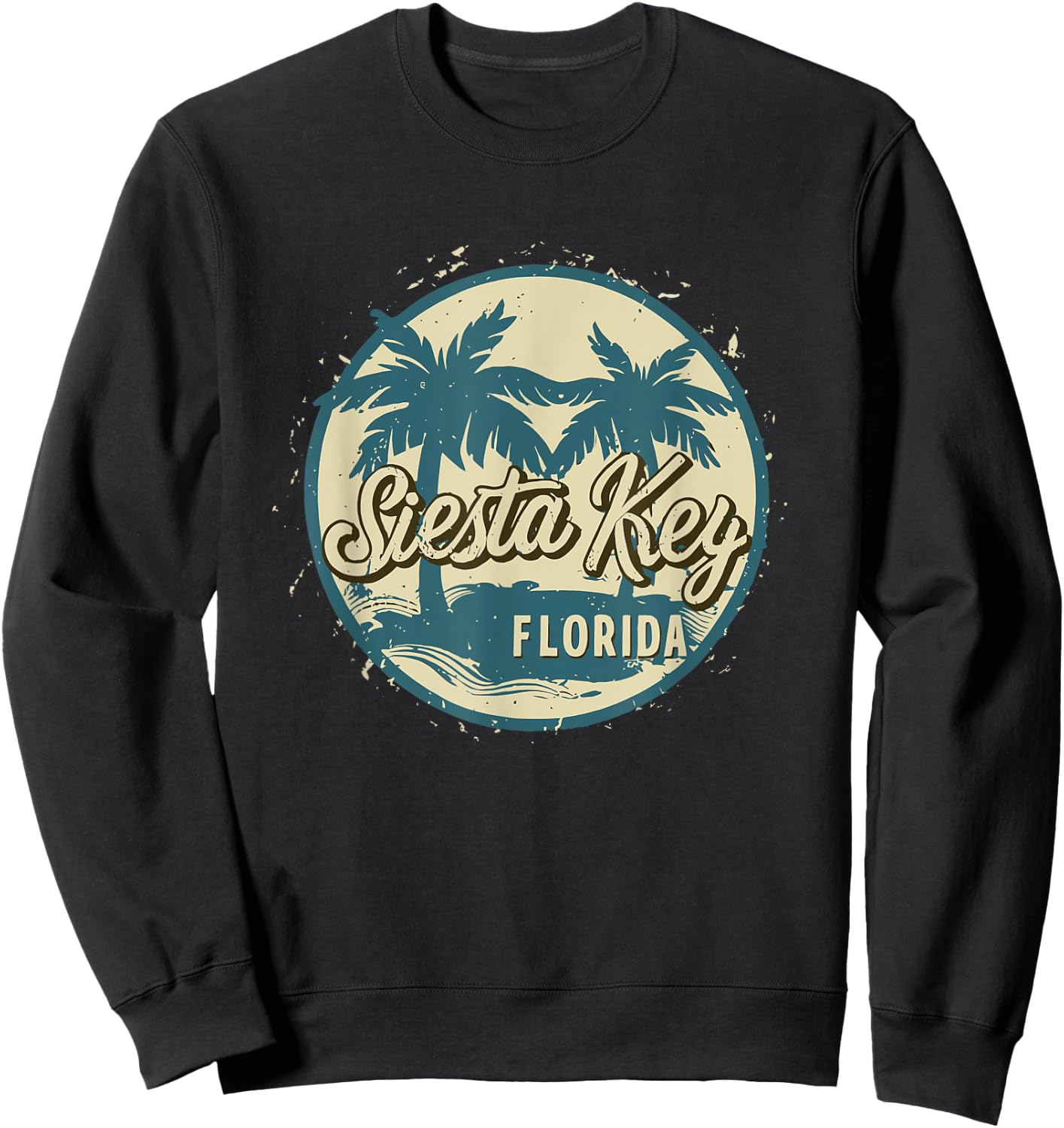 Siesta Key Florida Sweatshirt - Sweatshirt | Black