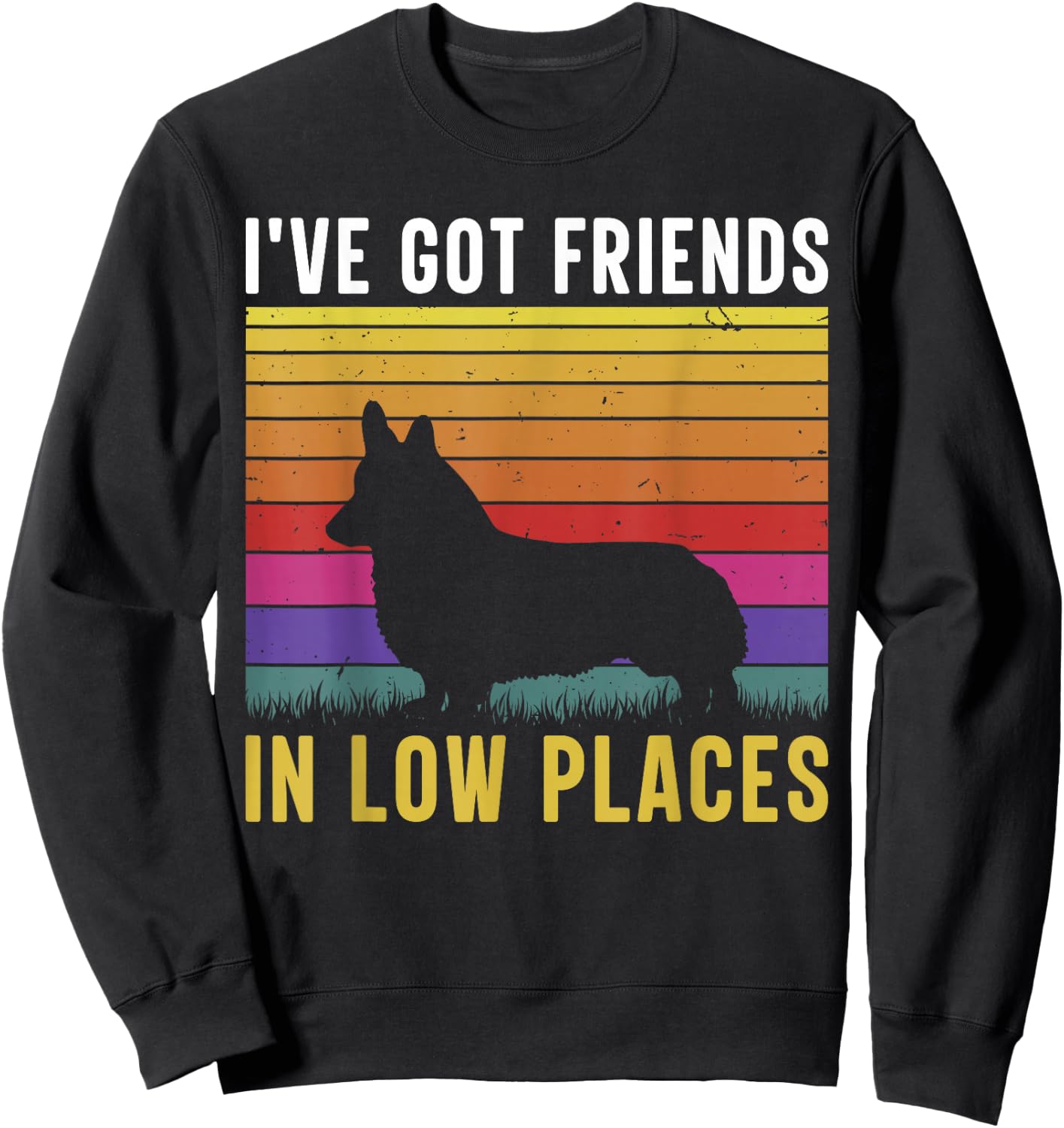 I've Got Friends In Low Places Sweatshirt - Sweatshirt | Black