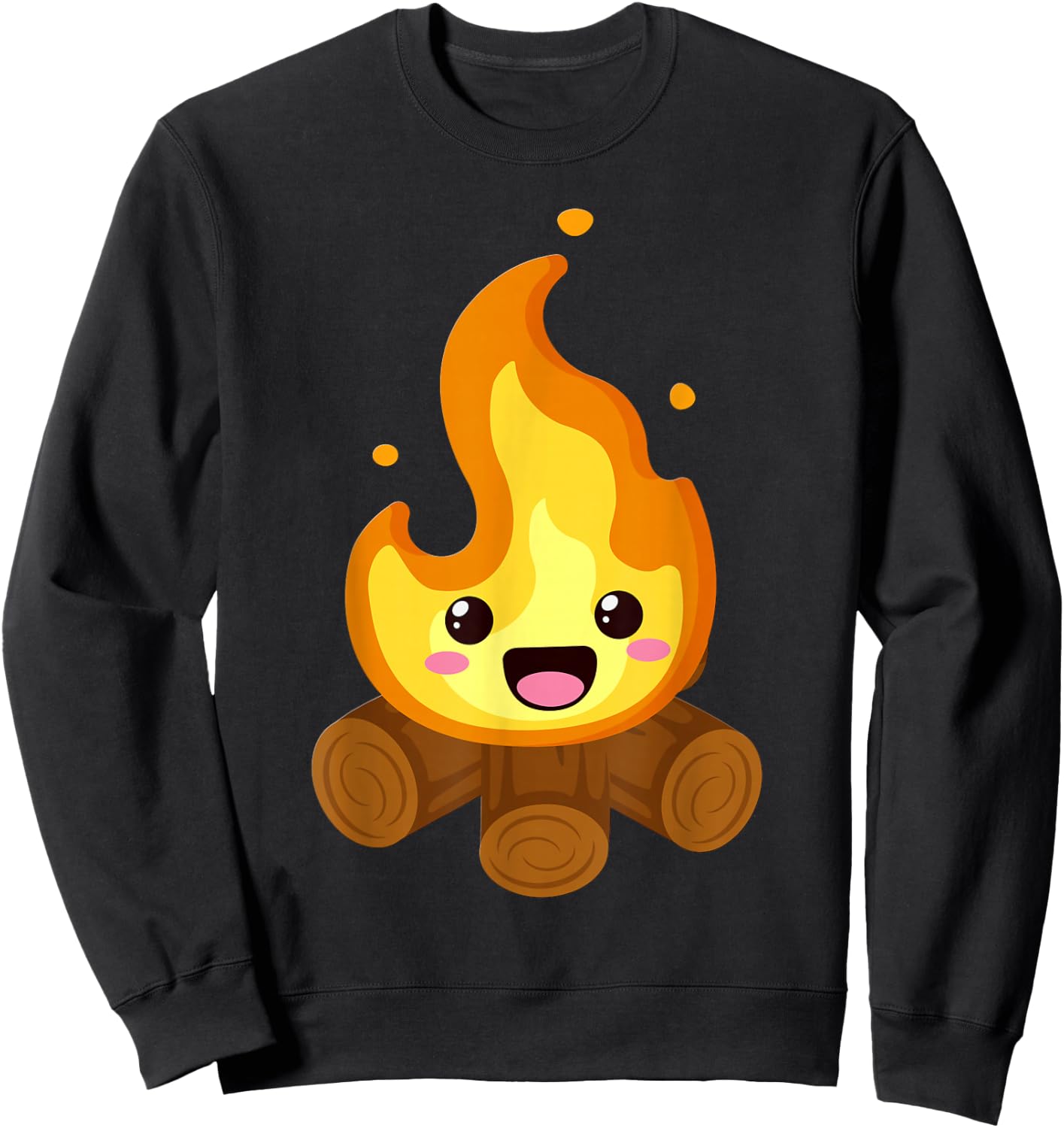 Kawaii Halloween Group Costume Party S'Mores Campfire Smore Sweatshirt - Sweatshirt | Black