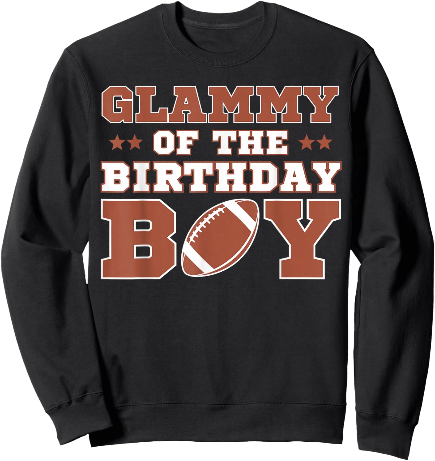 Glammy Of The Birthday Boy Football Kid 1st Bday Party Lover Sweatshirt - Sweatshirt | Black