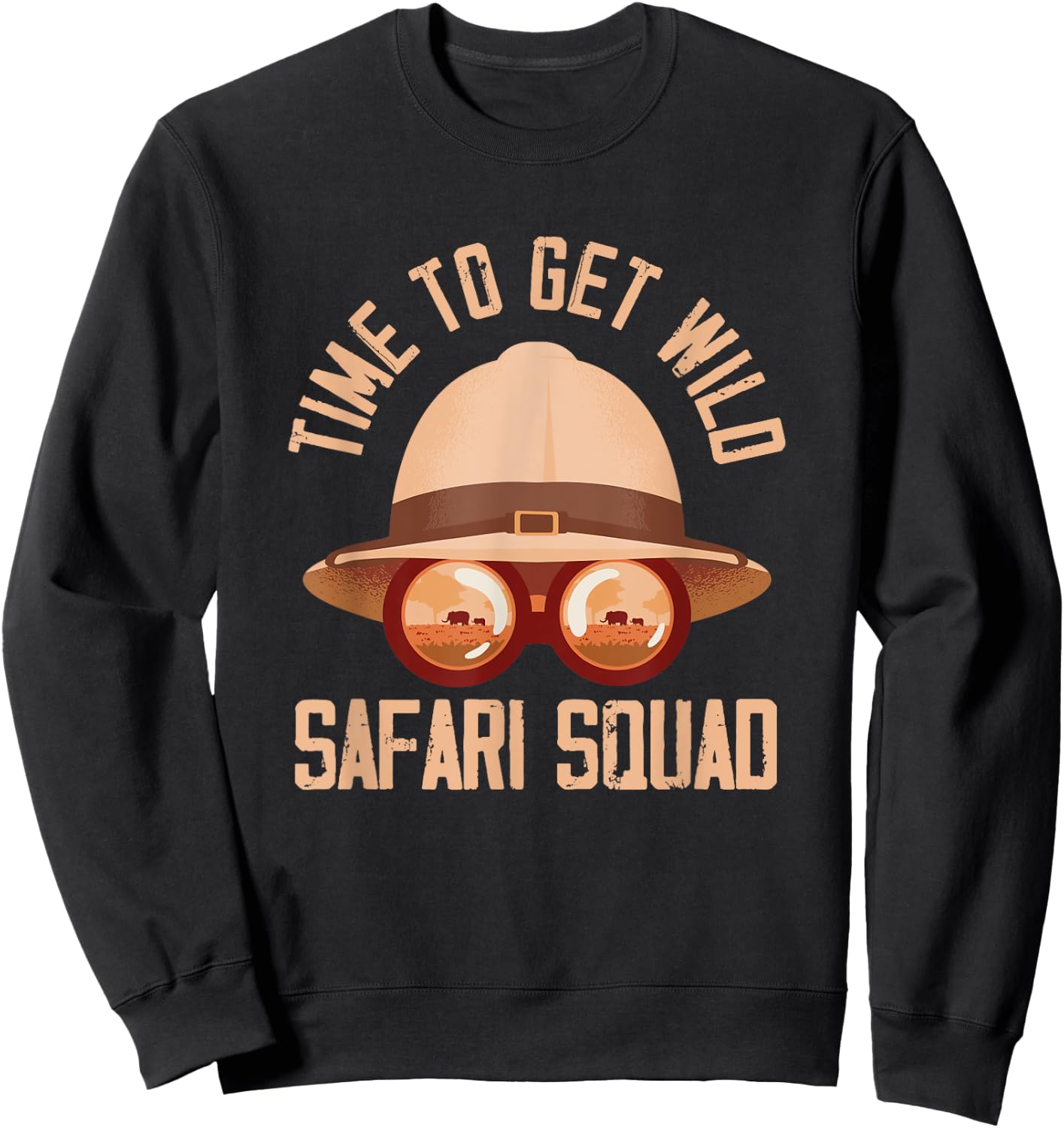 Safari Guide Costume Tour Guide Tourist Gift Wild Safari Animals Safari Tour Guide Sweatshirt - Sweatshirt | Black