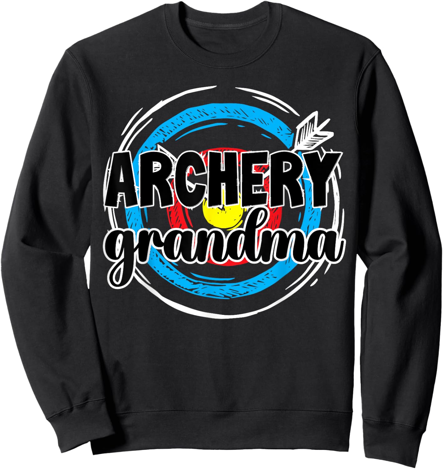 Archery Grandma Of An Archer Grandmother Sweatshirt - Sweatshirt | Black
