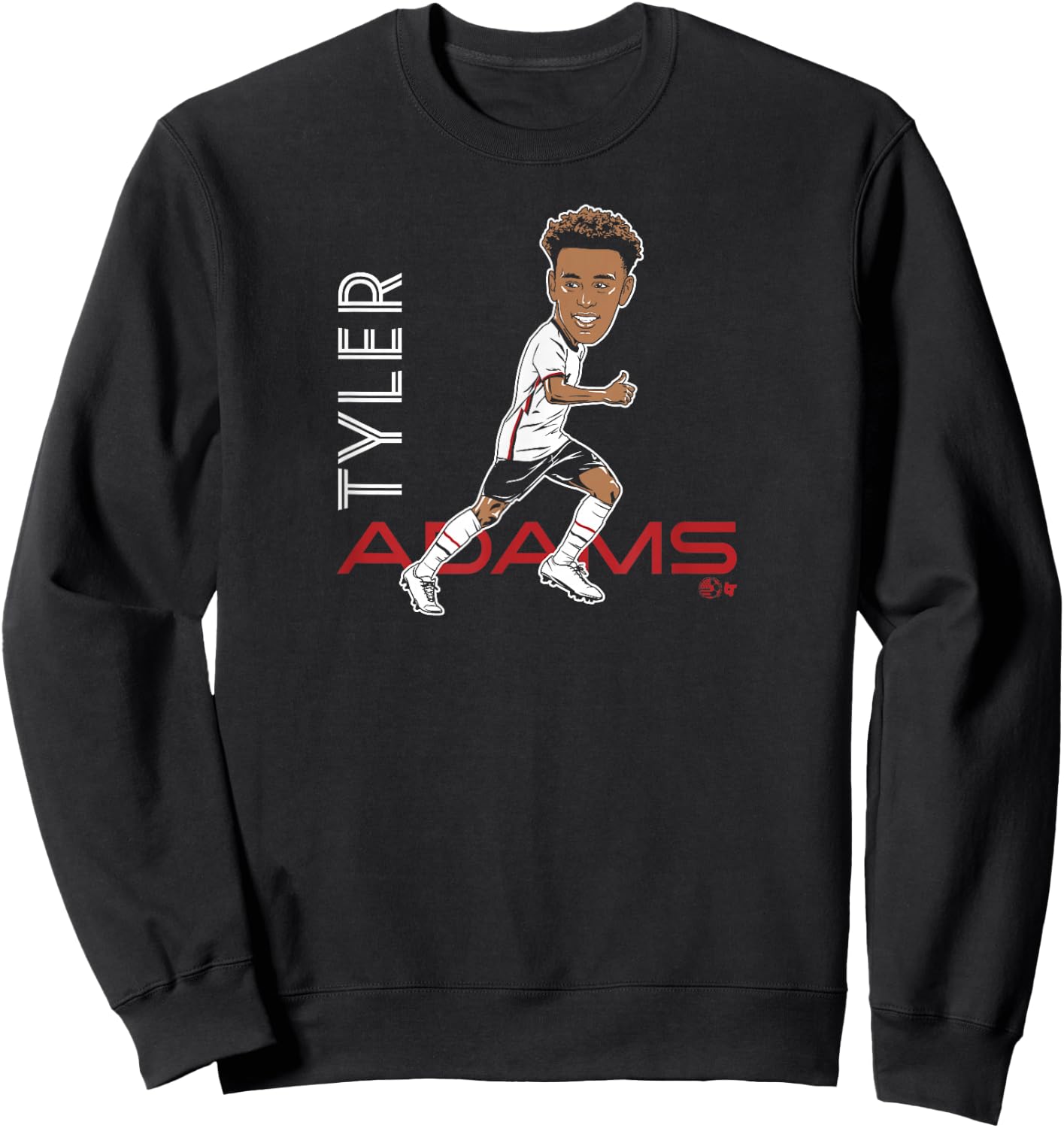 Tyler Adams - Caricature - United States Soccer Sweatshirt - Sweatshirt | Black