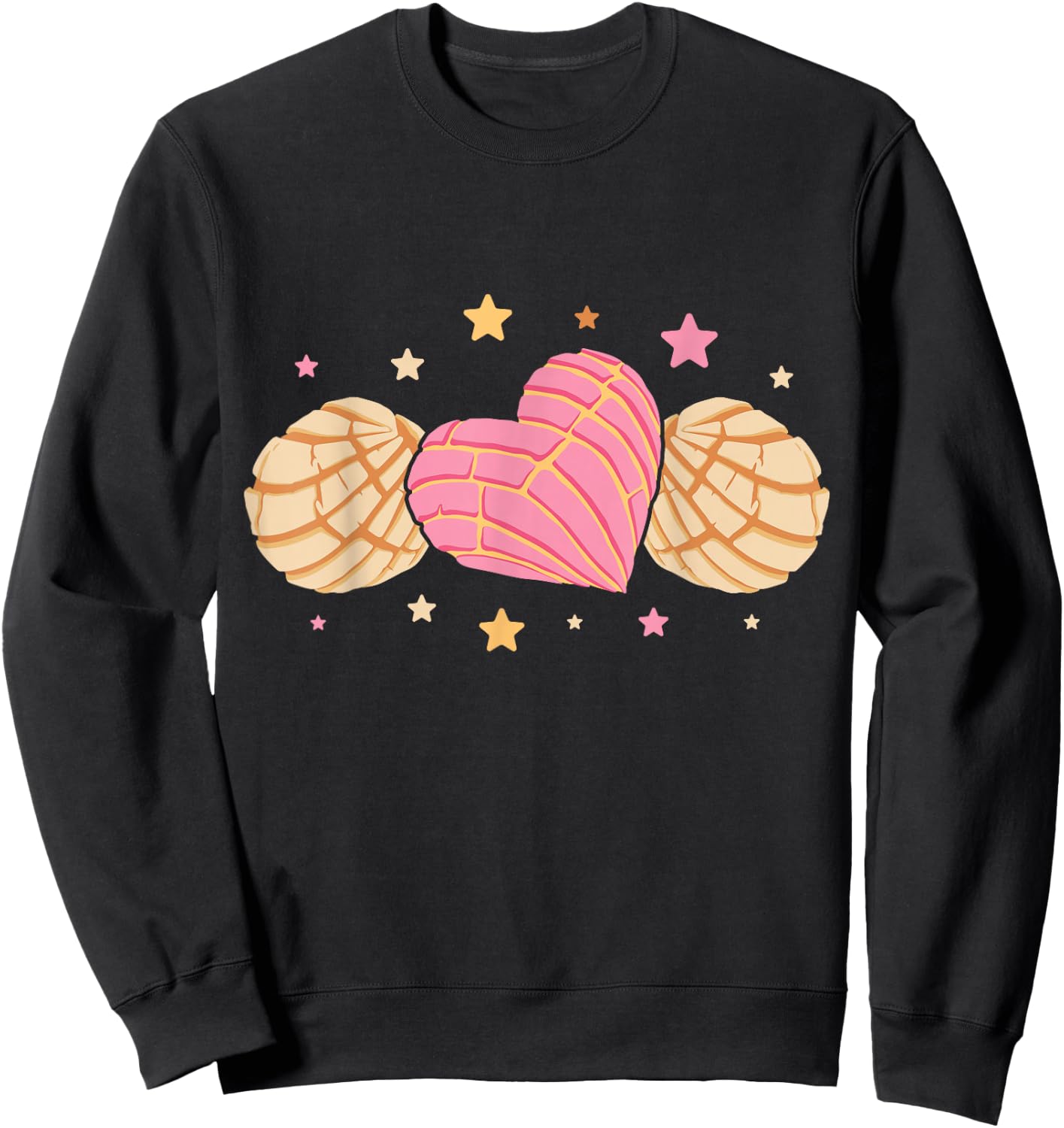 Conchas Pan Dulce Latina Mexican Mujer Concha Pastry Sweatshirt - Sweatshirt | Black