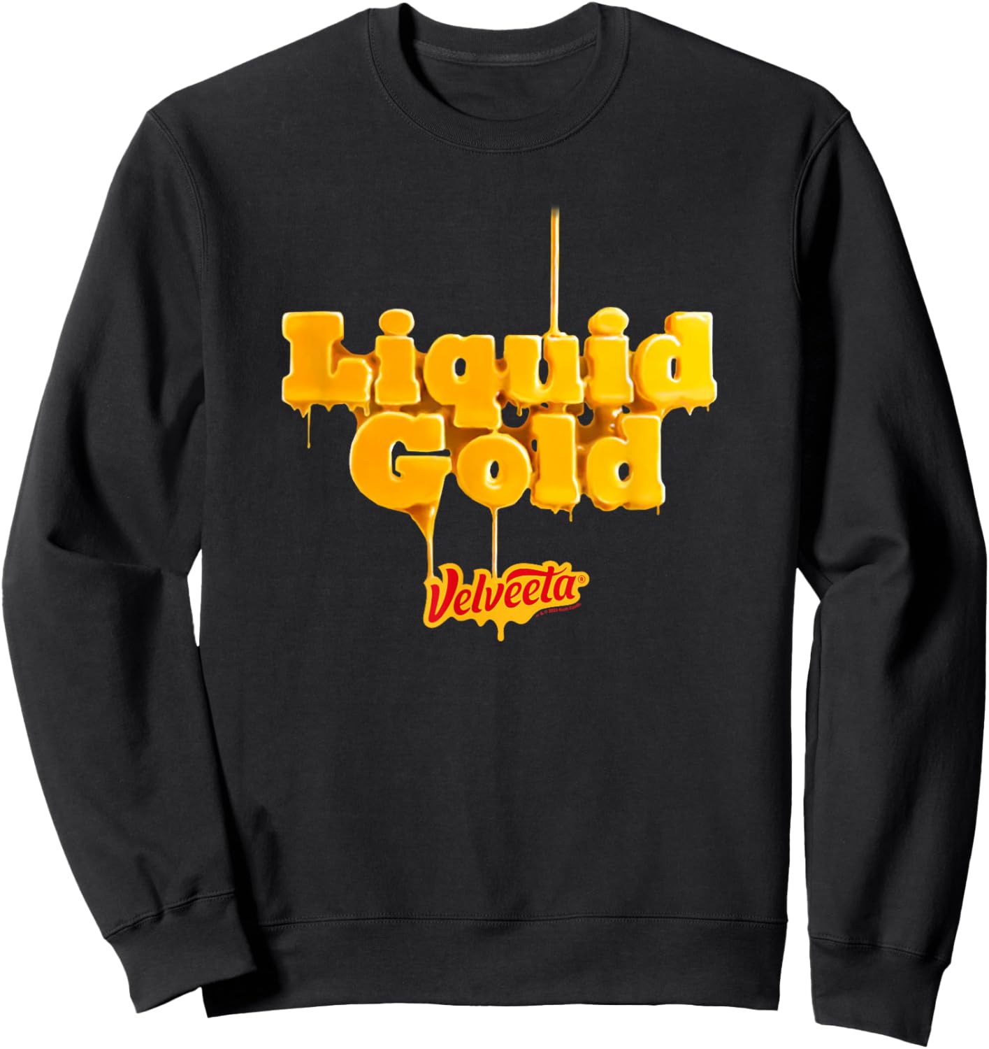 Velveeta Melted Chesee Liquid Gold Iconic Logo Sweatshirt - Sweatshirt | Black