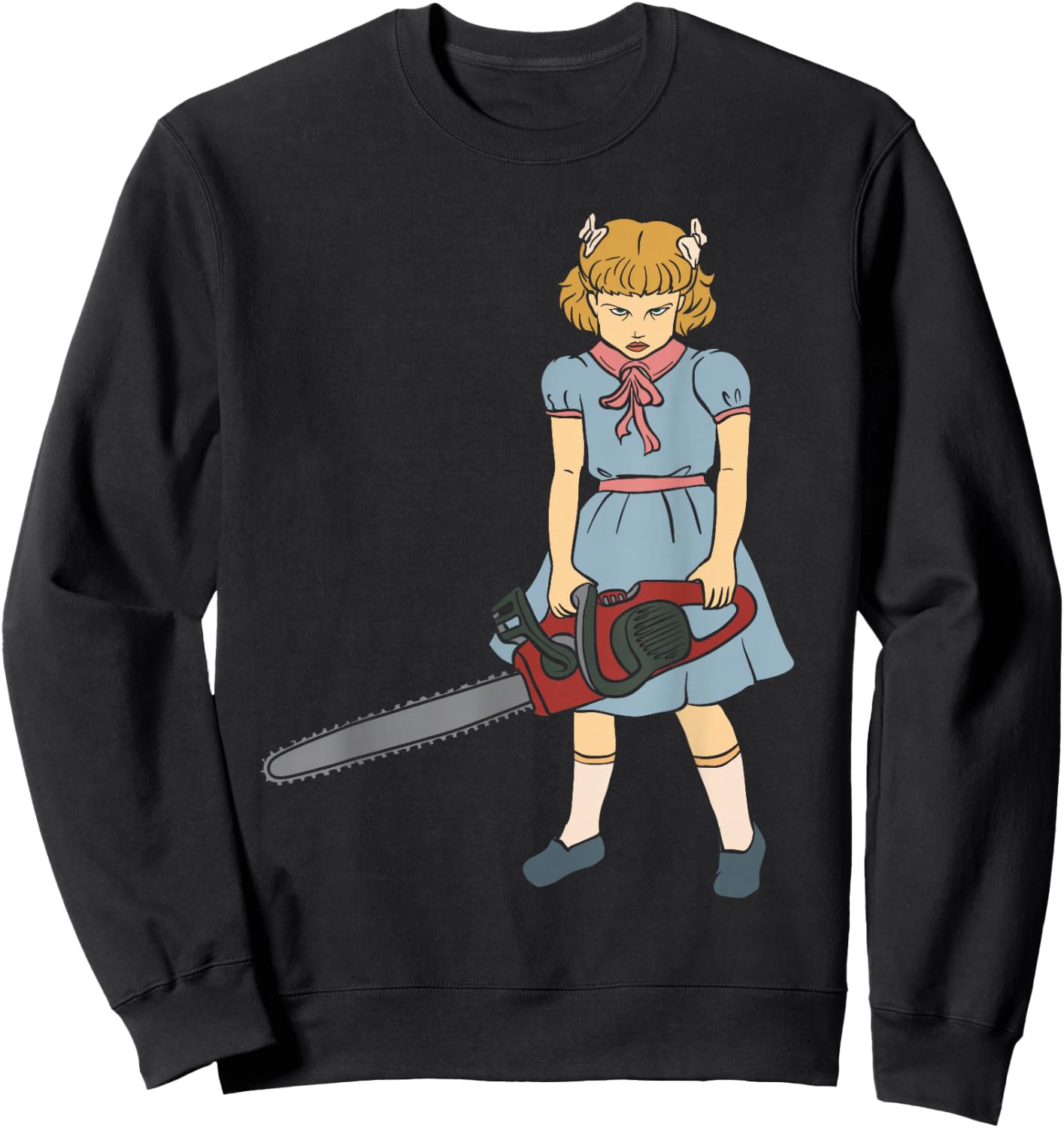 Chainsaw Girl - Gothic Punk Goth Horror Fan - Saw Chainsaws Sweatshirt - Sweatshirt | Black