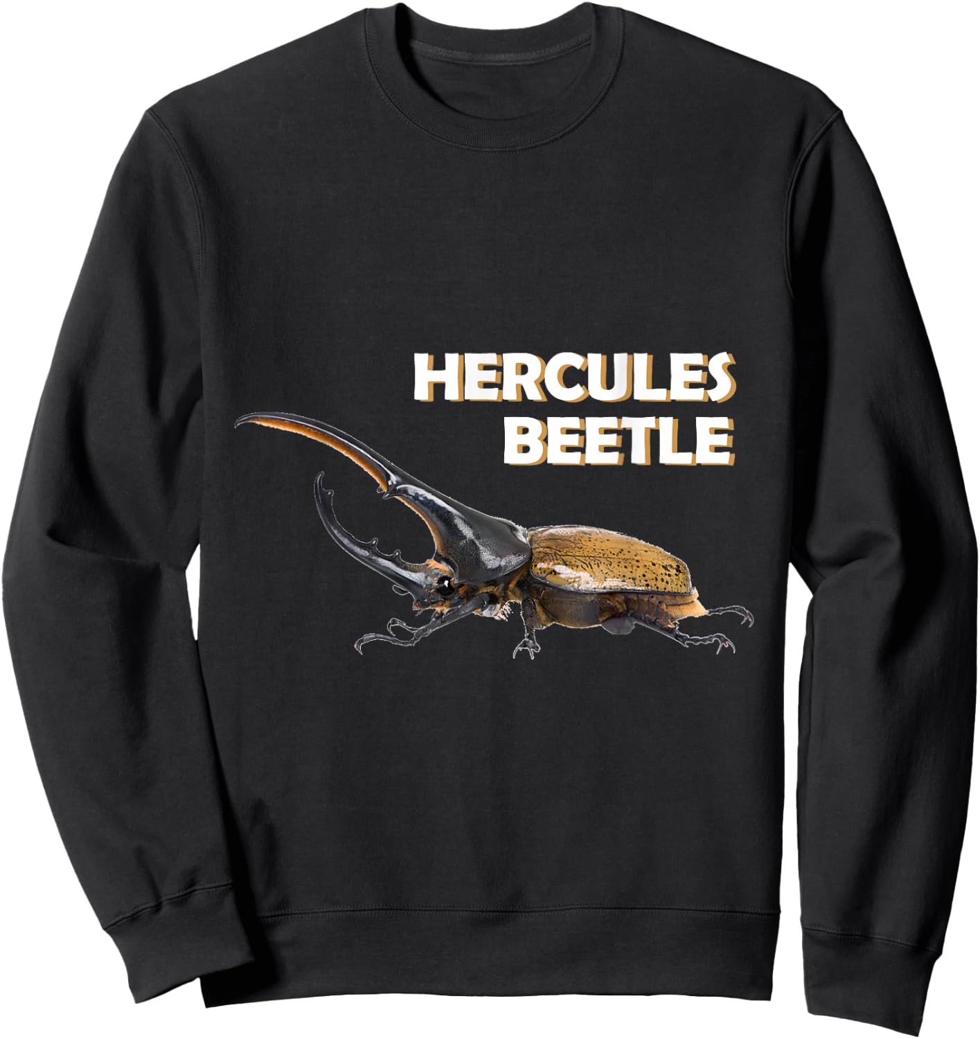 Hercules Beetle Bug Photo Sweatshirt - Sweatshirt | Black