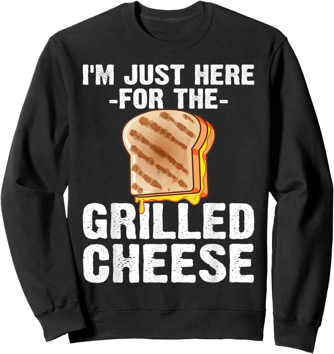 Cute Grilled Cheese Women Kids Grilled Cheese Lover Sweatshirt - Sweatshirt | Black