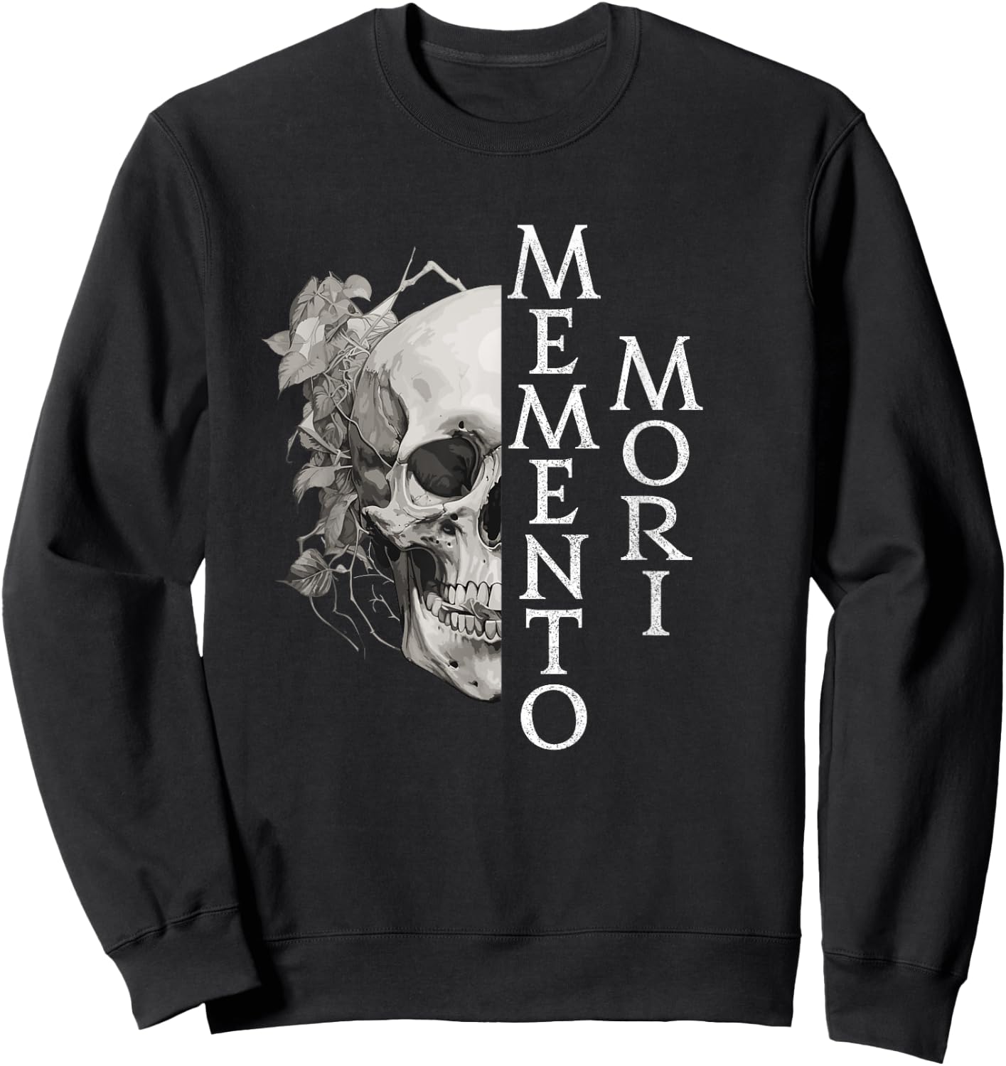 Memento Mori | Latin Phrase Sweatshirt - Sweatshirt | Black