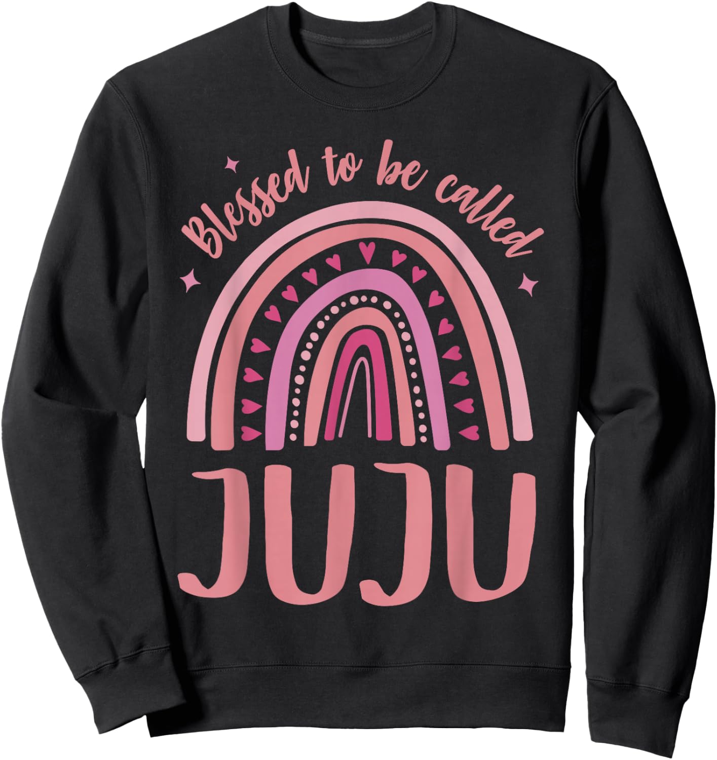Juju for Grandma Women Mother's Day Blessed Juju Sweatshirt - Sweatshirt | Black