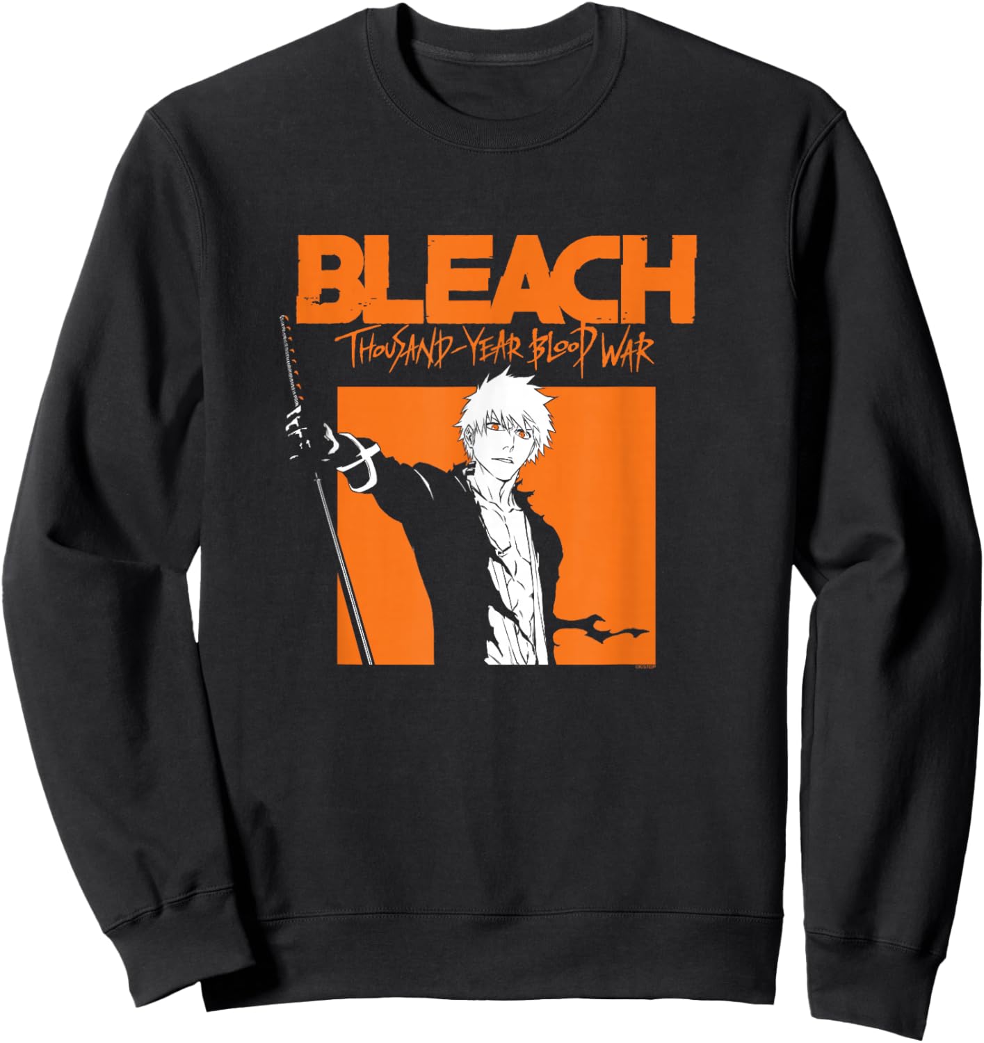 Bleach: Thousand Year Blood War Ichigo with Orange Logo Sweatshirt - Sweatshirt | Black