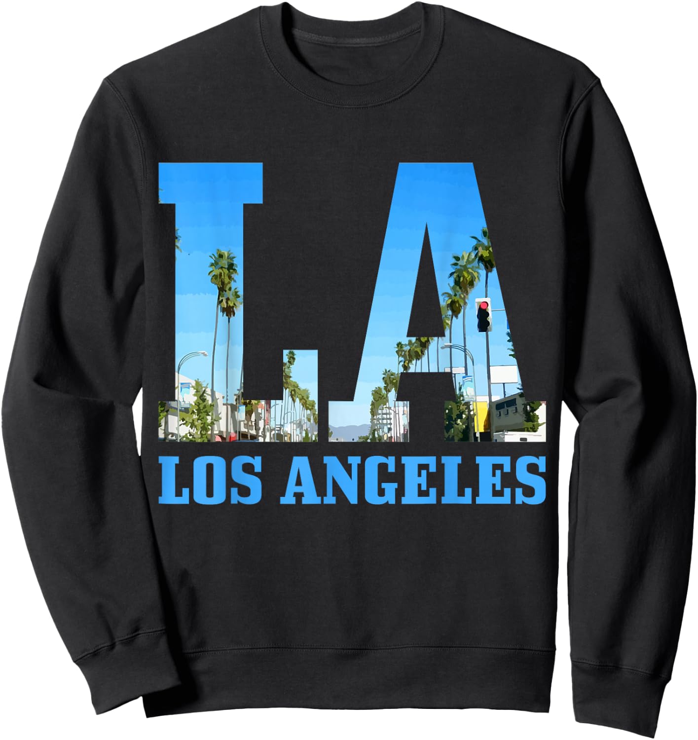 Los Angeles LA Vintage California LA Sweatshirt - Sweatshirt | Black