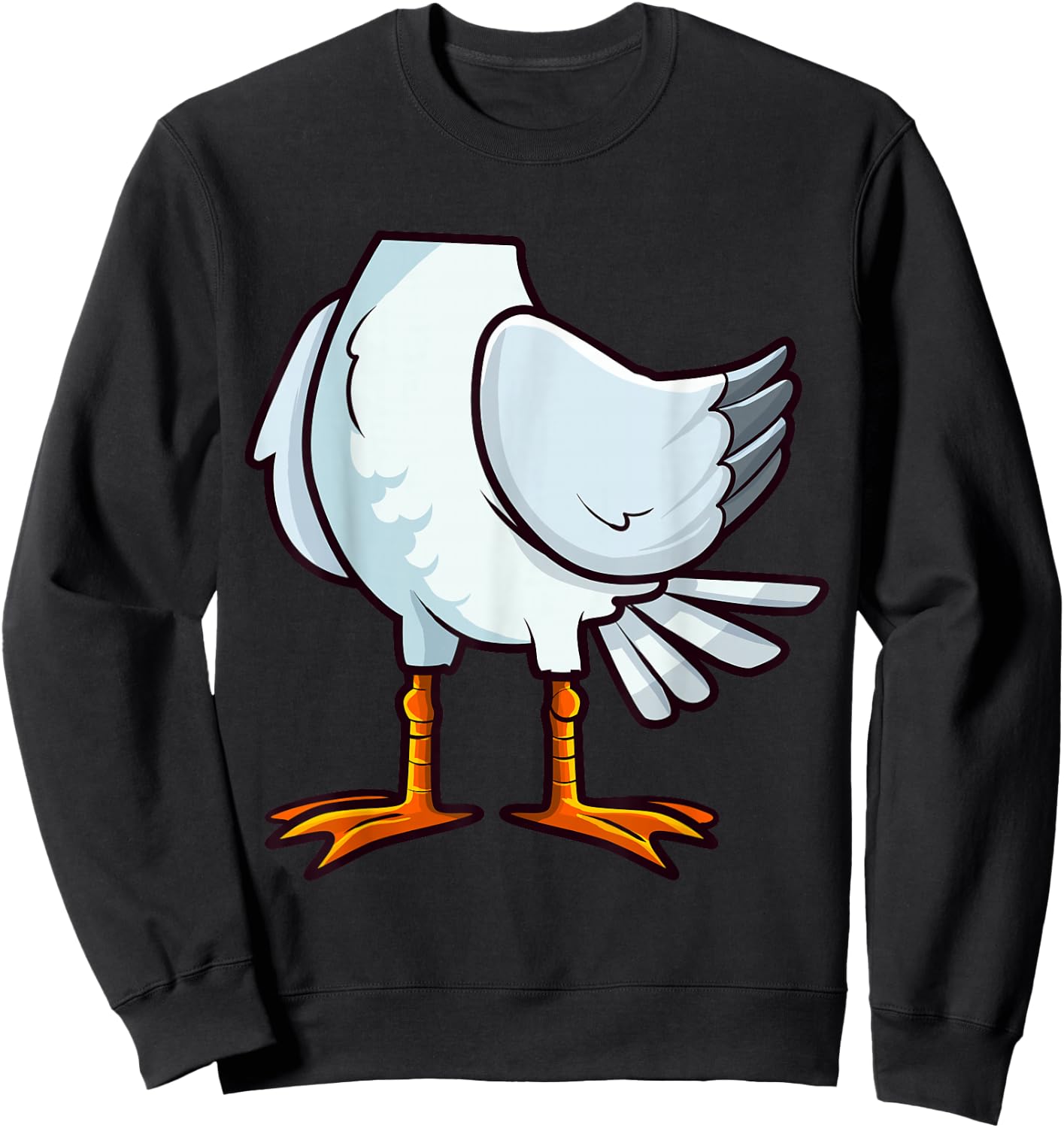 Seagull Funny Halloween Costume Party Cosplay Seabirds Kids Sweatshirt - Sweatshirt | Black