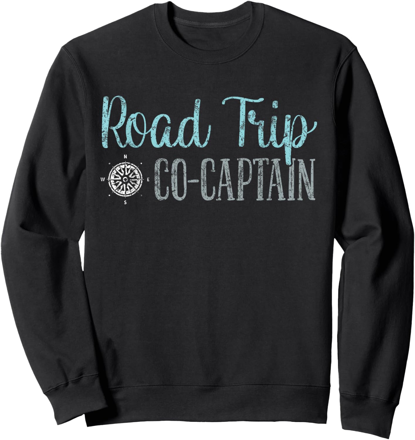 Road Trip Co Captain Road Trip Sweatshirt - Sweatshirt | Black