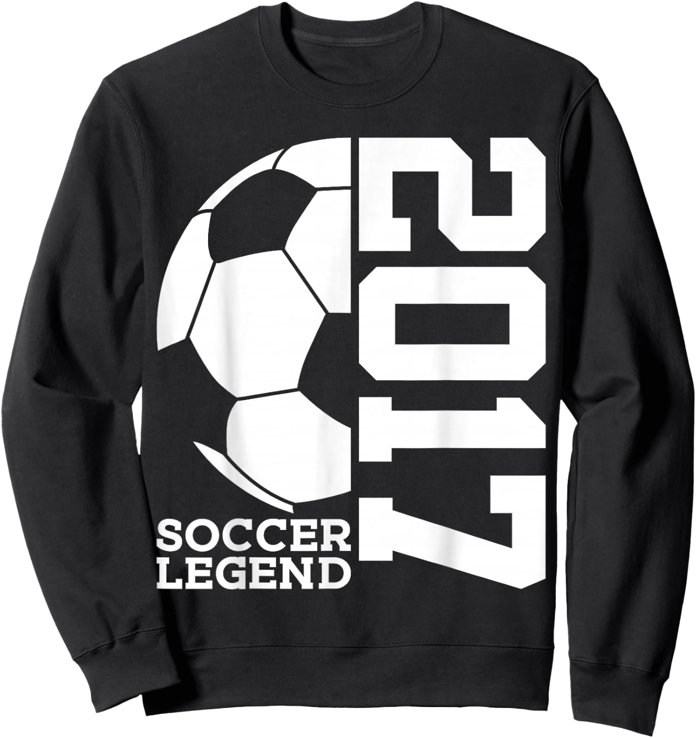 9th Birthday Soccer Legend 2017 Sweatshirt - Sweatshirt | Black
