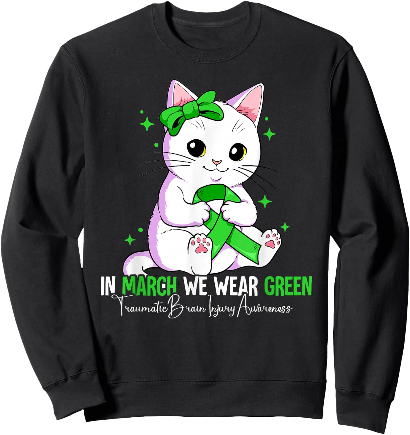Traumatic Brain Injury Awareness Sweatshirt - Sweatshirt | Black