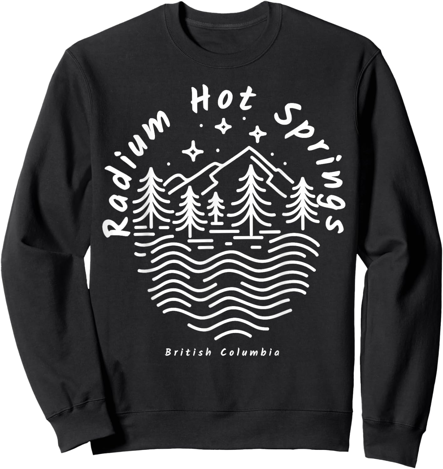 Radium Hot Springs British Columbia Sweatshirt - Sweatshirt | Black