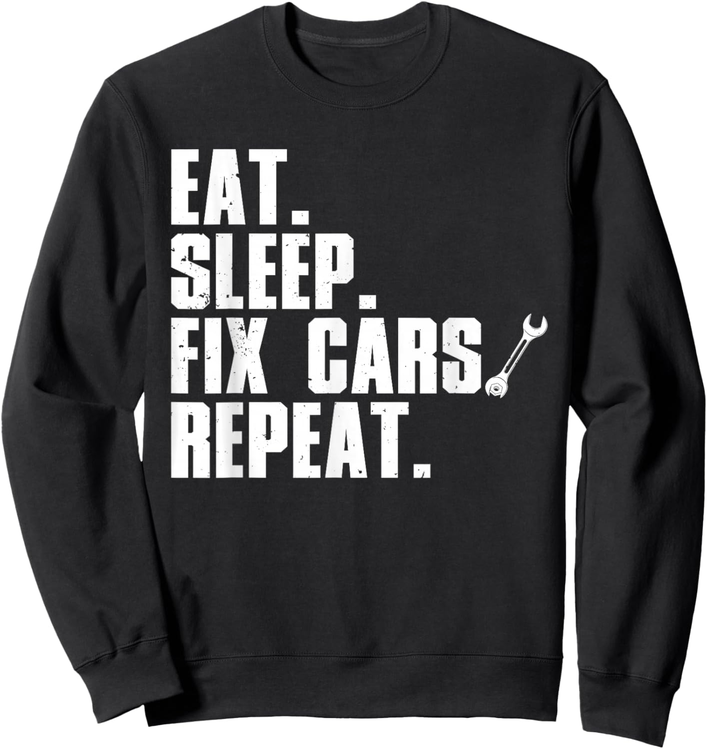 Funny Mechanic Dad Auto Garage Automobile Car Lover Sweatshirt - Sweatshirt | Black